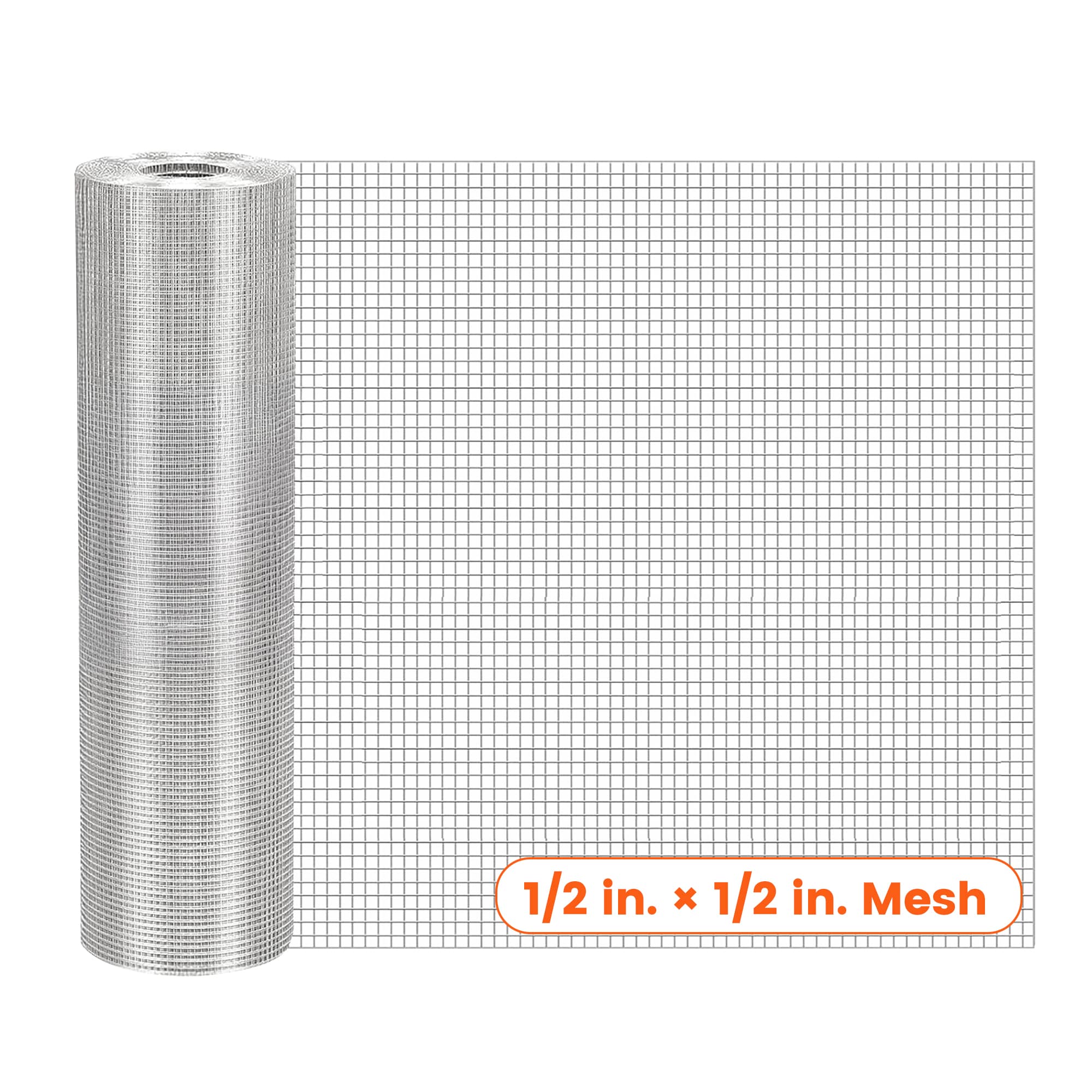 TITANKIT PRO 2-ft x 50-ft 19-Gauge Galvanized Steel Hardware Cloth Rolled Fencing For Garden