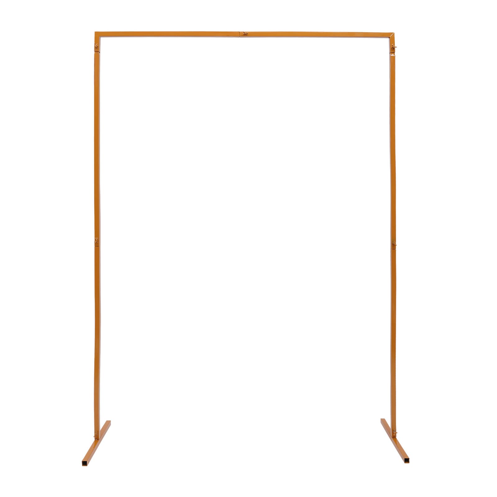 CNCEST DLJHYF-208 4.9-ft W x 6.6-ft H Flat Gold DIY for Wedding Party Wrought iron Garden Arbor