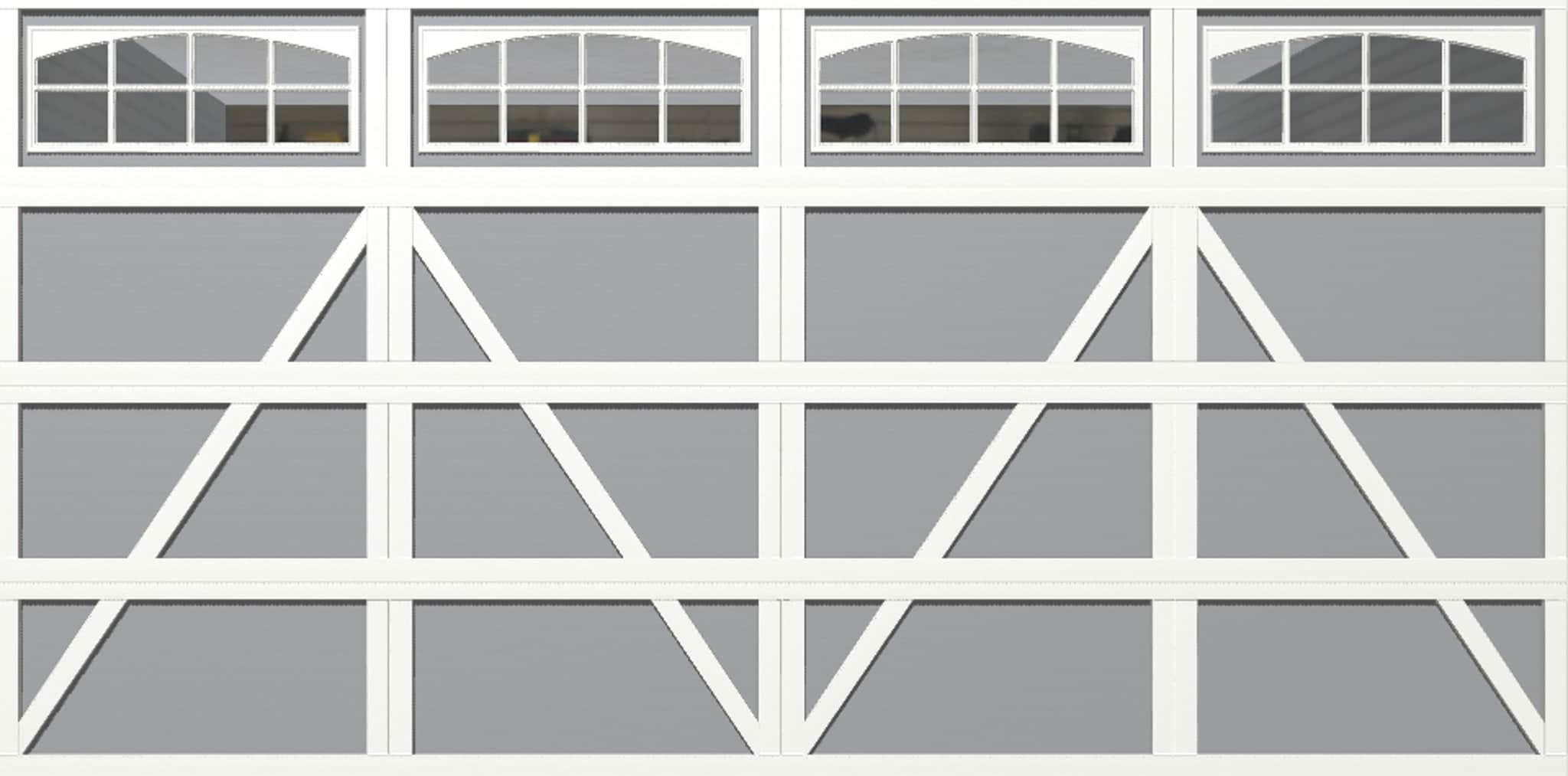 Wayne Dalton Classic Steel Model 9405 16ft x 8ft Insulated White