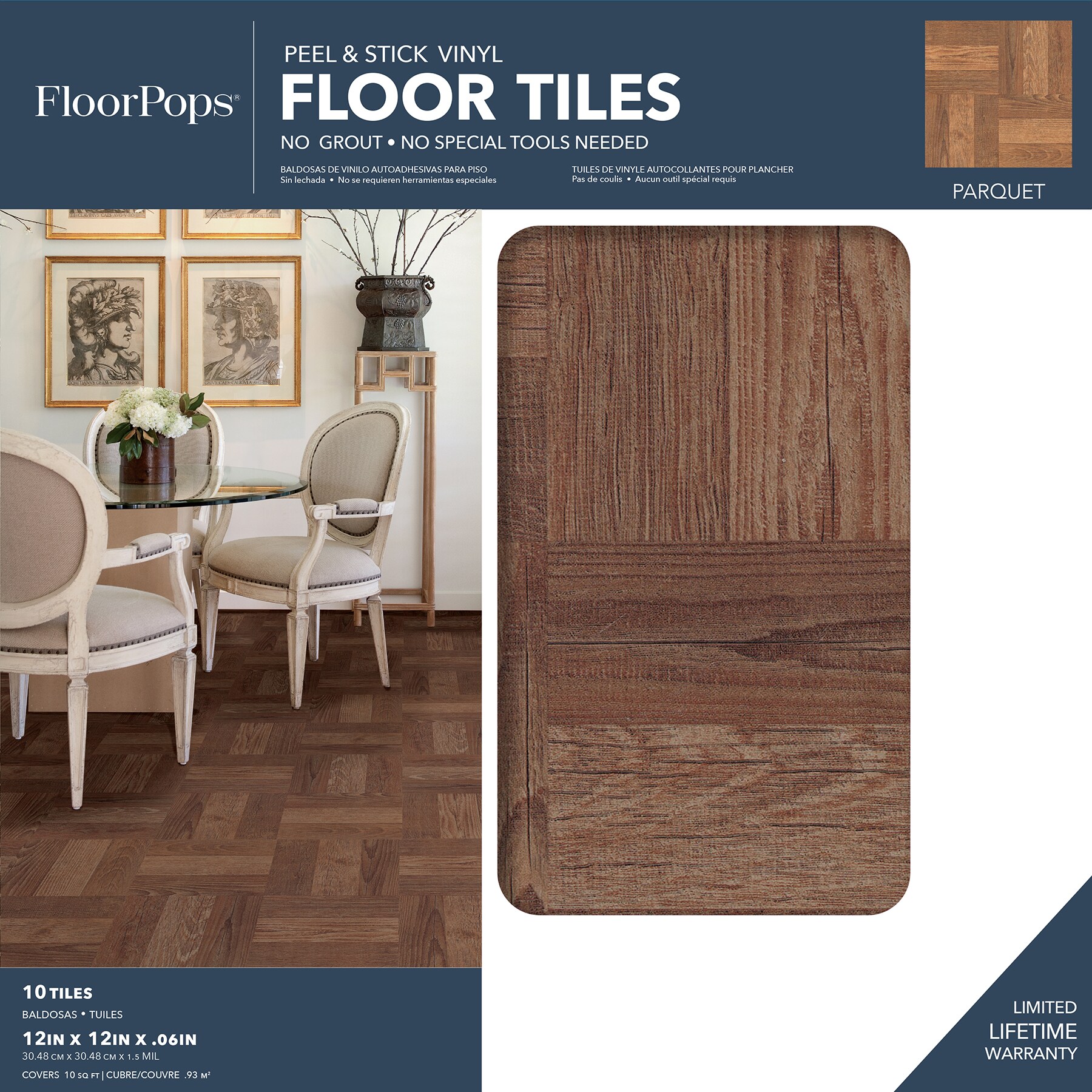 FloorPops Vineyard Crate Interlocking Floor Tiles 9 Tiles/9 sq. ft.