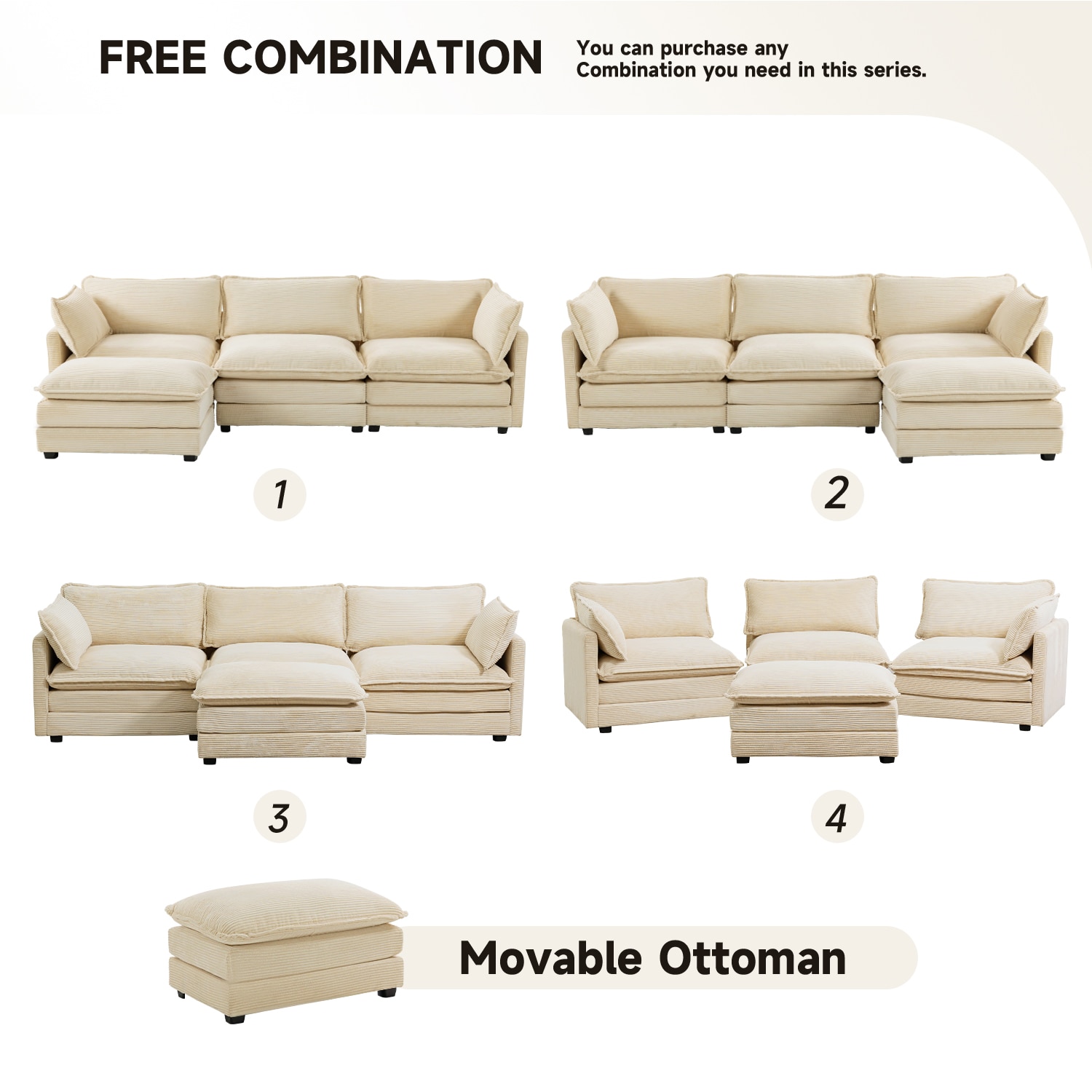 JEAREY XNECW-BK Sofas-Loveseats - View #6