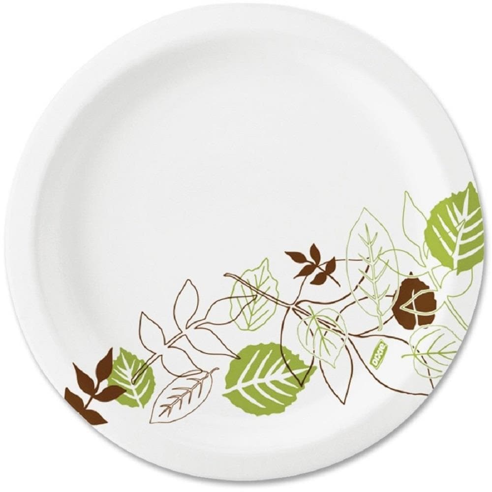 Chinet Classic Paper Plates, 8 3/4 dia, White, 125/Pack