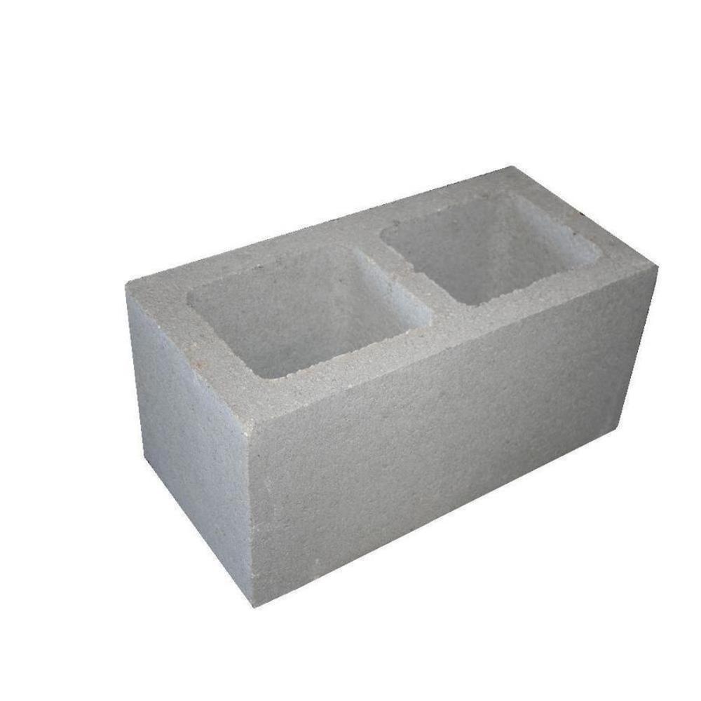 8-in W x 8-in H x 16-in L Concrete Block Cored Concrete Block in the ...