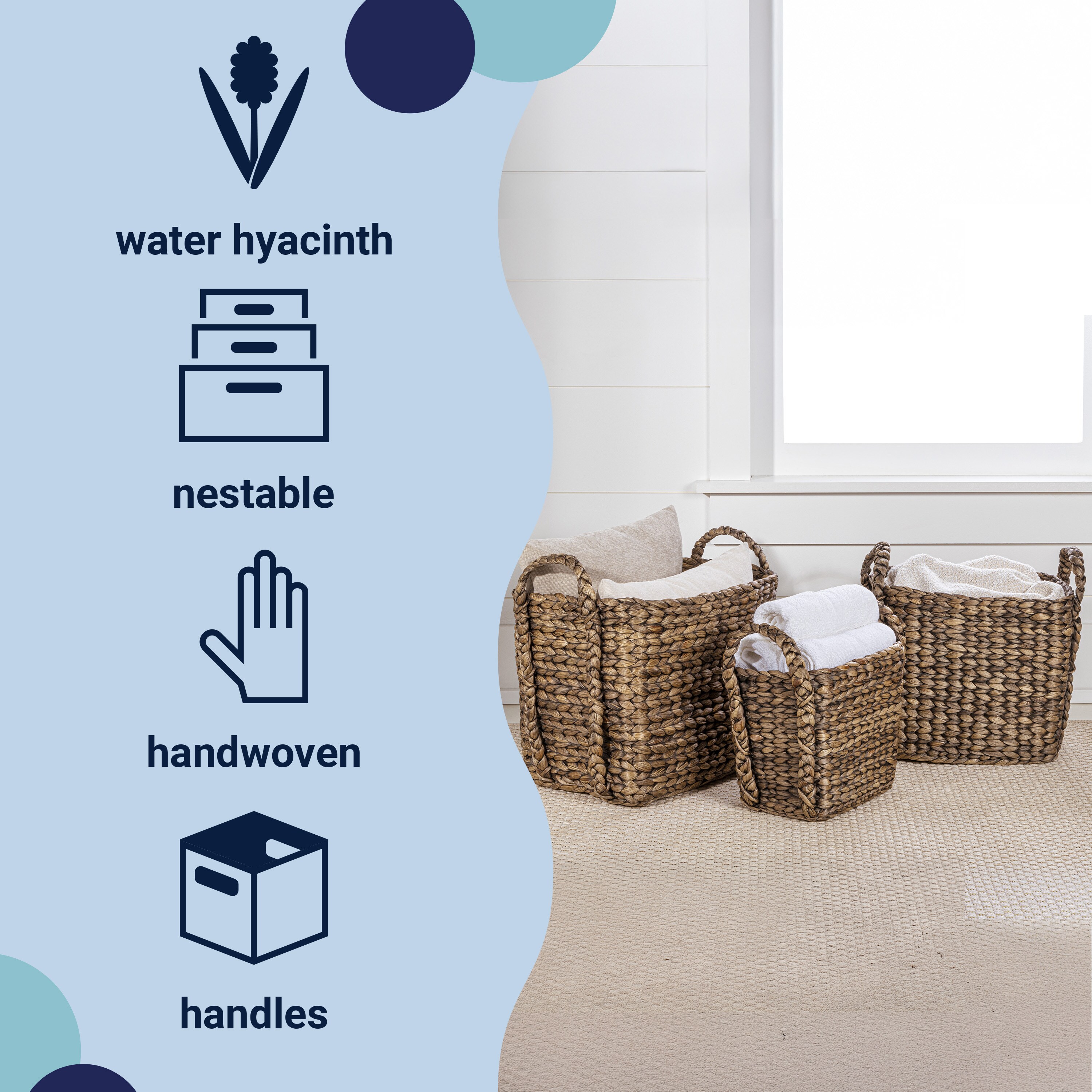 happimess BSK2001B-3SET Bins-Baskets - View #3