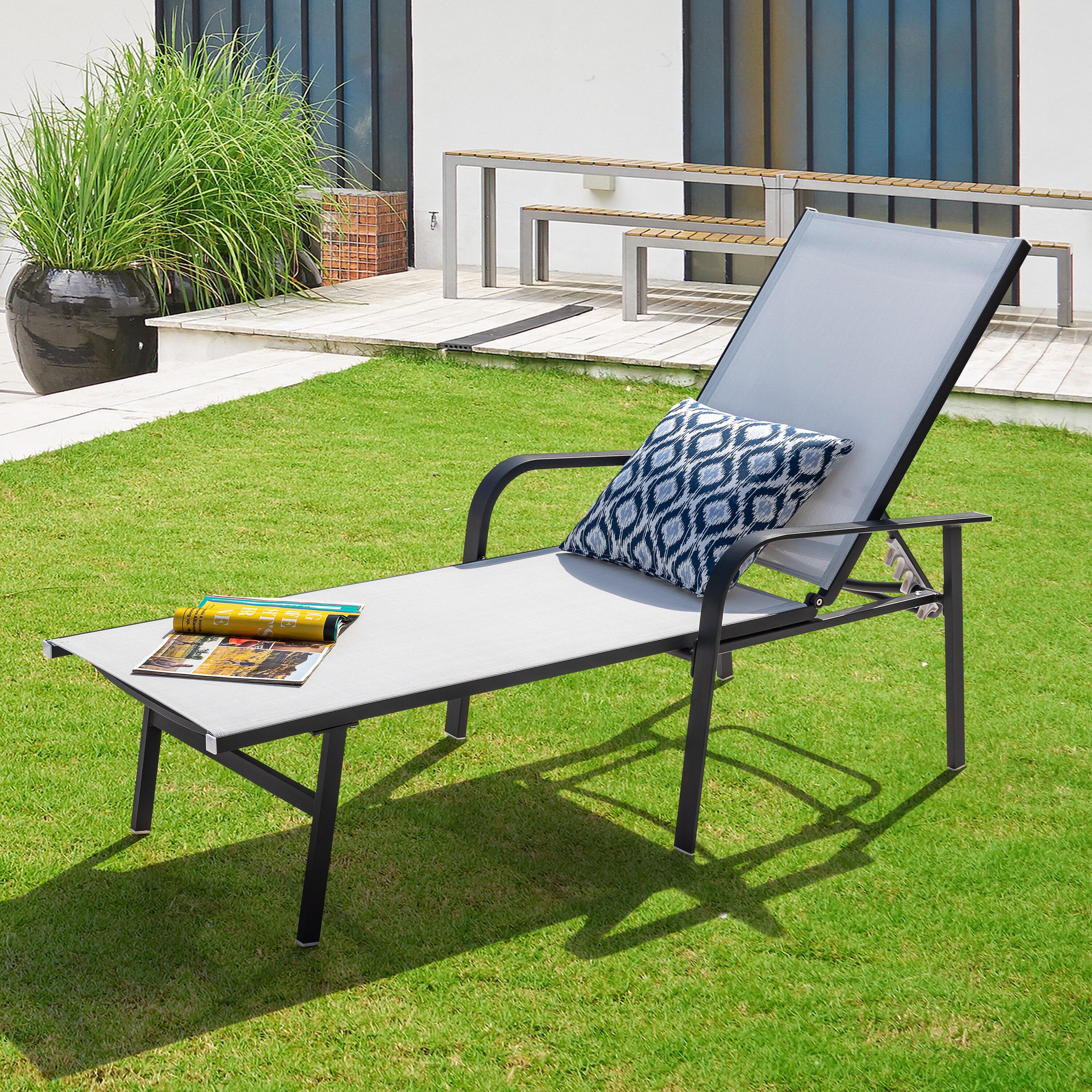 Grey garden loungers discount