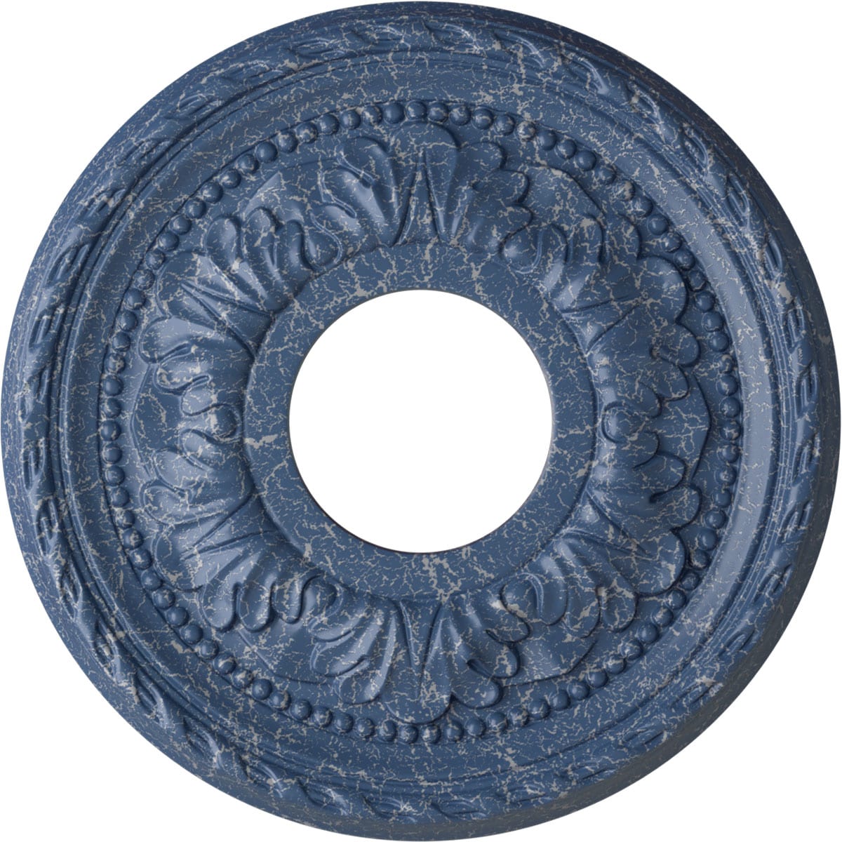Ekena Millwork CM11PMAMC Palmetto 11.375-in W x 11.375-in L Painted Americana Crackle Polyurethane Whole Ceiling Medallion