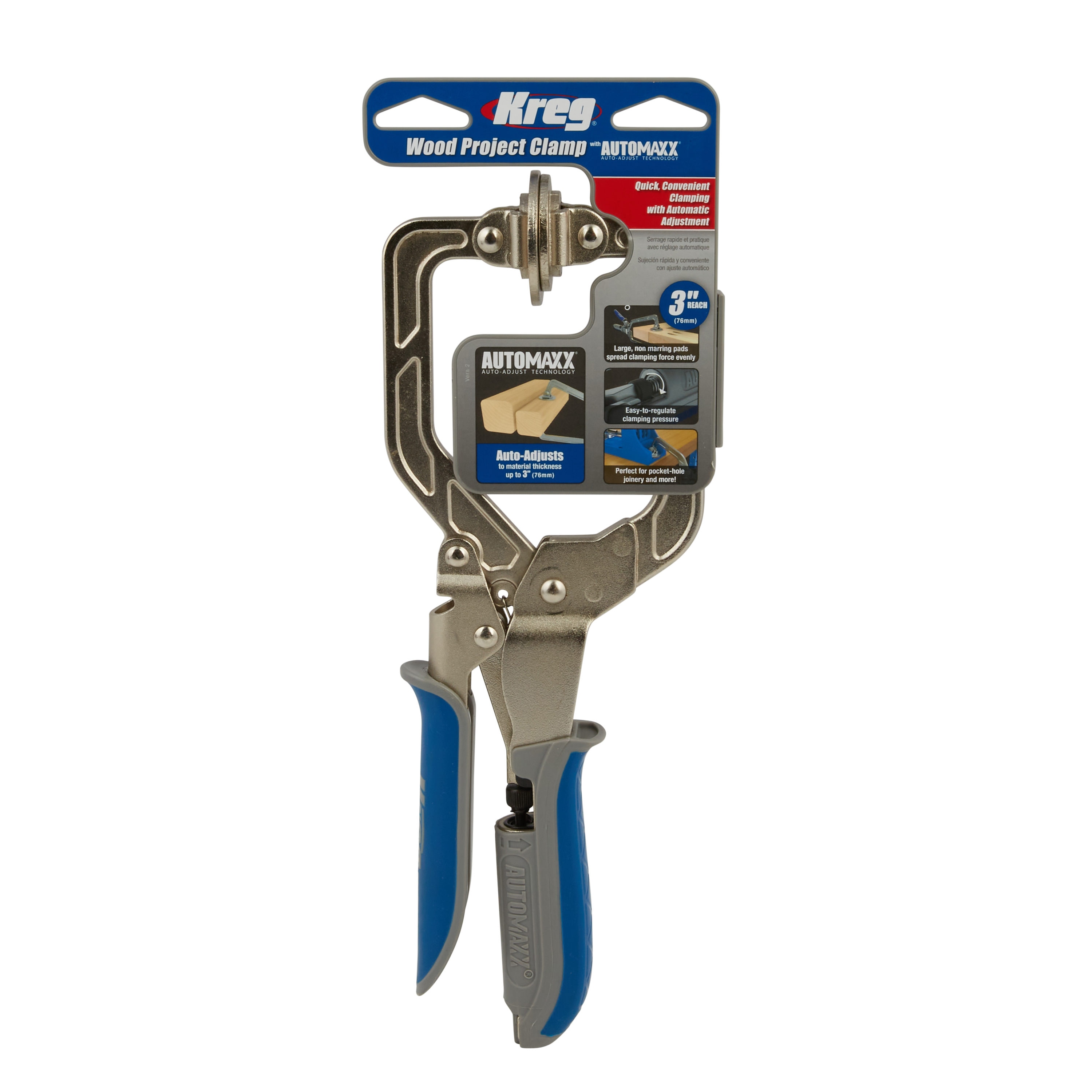 Kreg 3-in Wood Project Clamp 3-in Handscrew Clamp