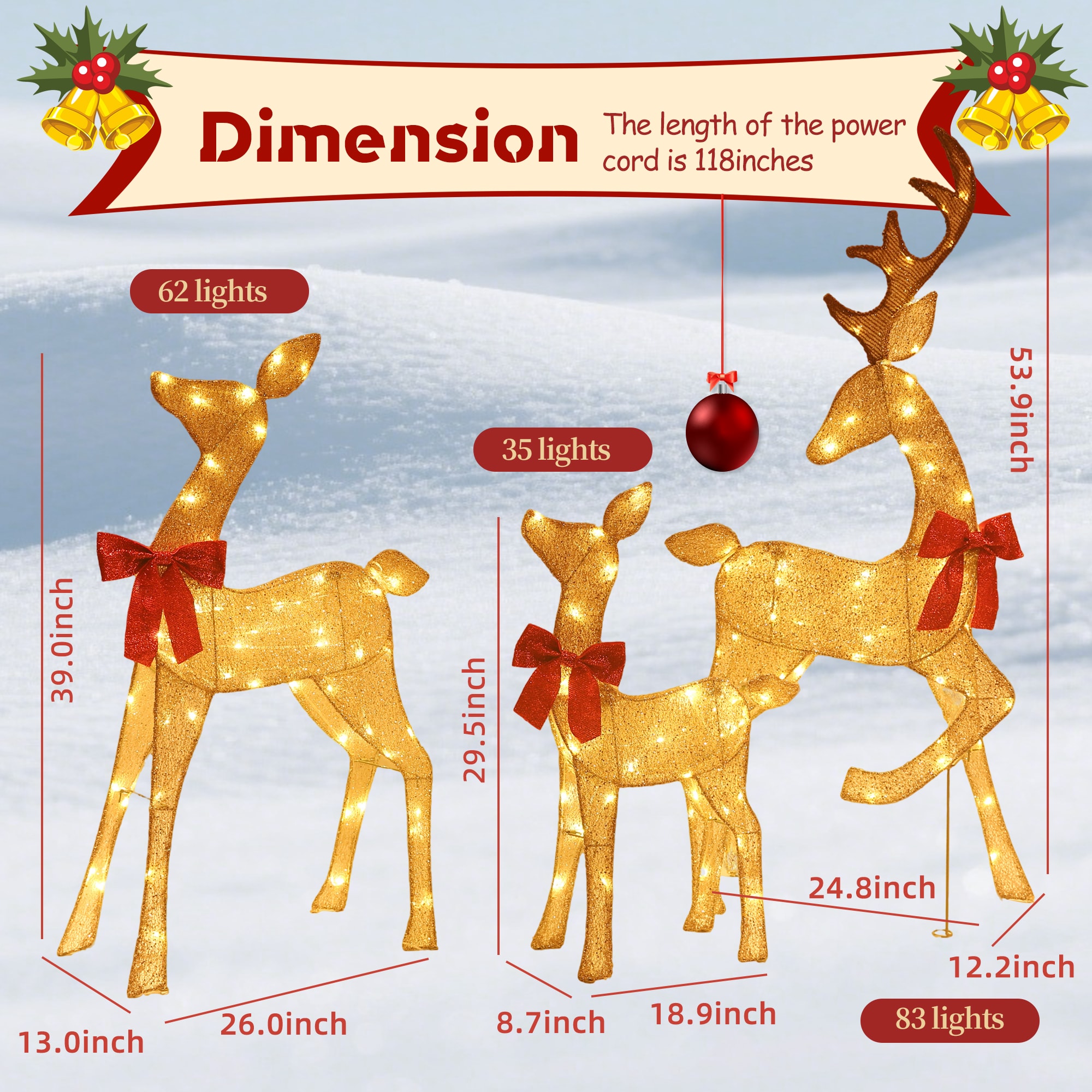 Starfree HOXSOD0103GLD-HI Outdoor-Christmas-Decor - View #8