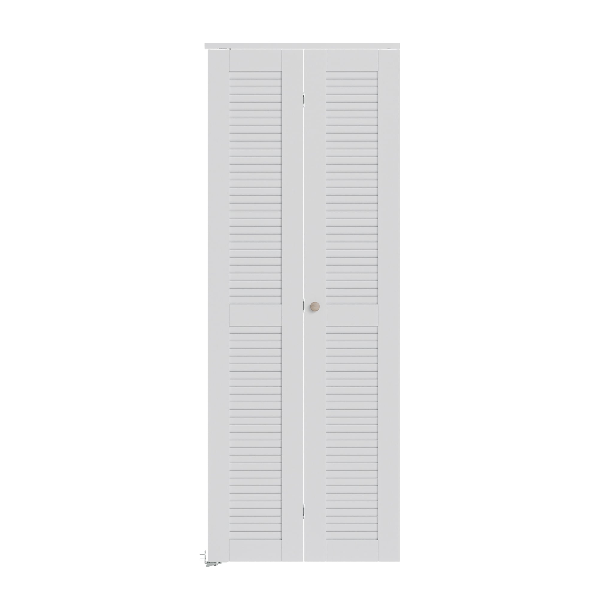 SMARTSTANDARD 36in x 78-3/4-in Louver Louvre White Finished Solid