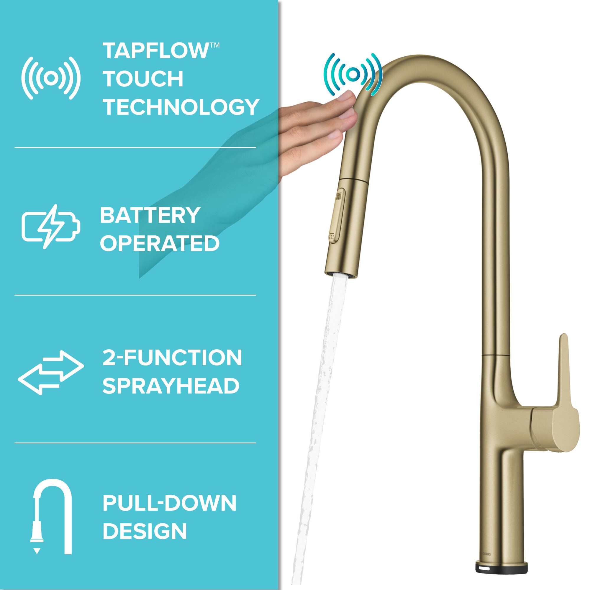 Kraus KTF-3101BG Kitchen-Faucets - View #3