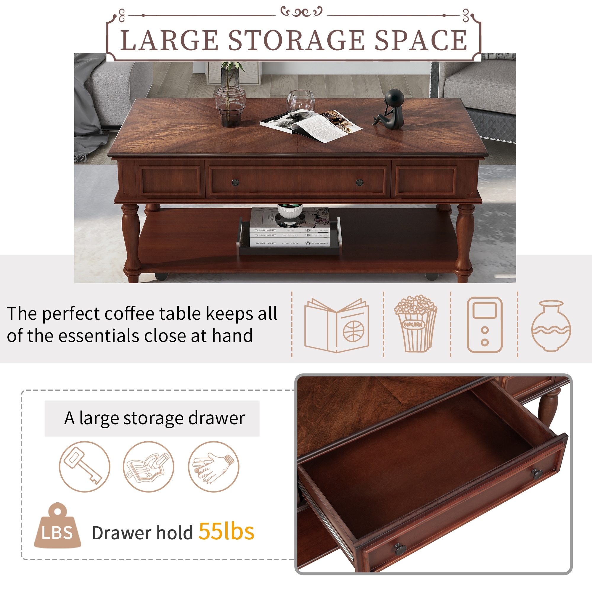 Clihome OTCH-281529-2AP Coffee-Tables - View #4