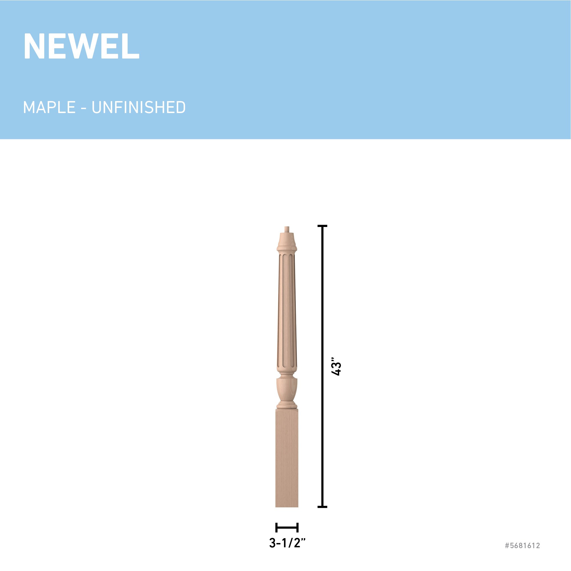L.J. Smith Stair Systems LJF-3010-M Interior-Stairpart-Newel-Posts - View #3