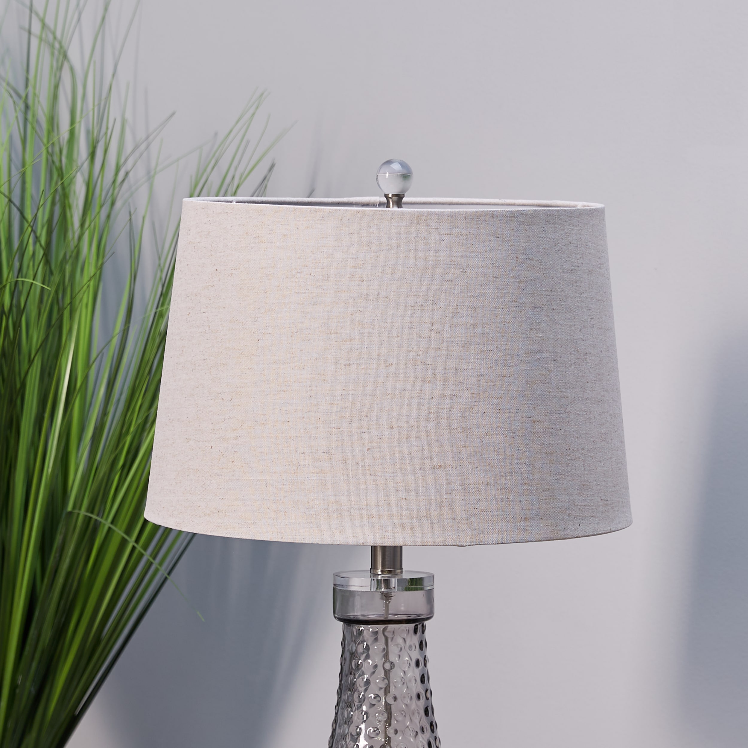 allen + roth 10-in x 15-in Light Coffee Fabric Drum Lamp Shade in the ...