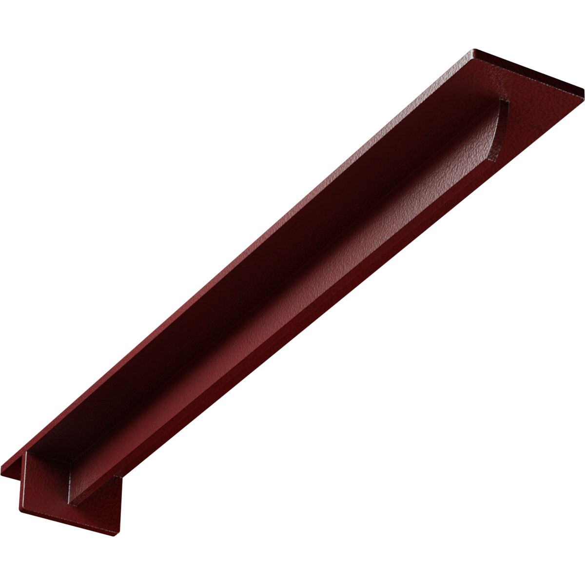Ekena Millwork BKTM03X24X02HEHRE Heaton Hidden 24-in x 3-in x 2-in Red Steel Countertop support bracket