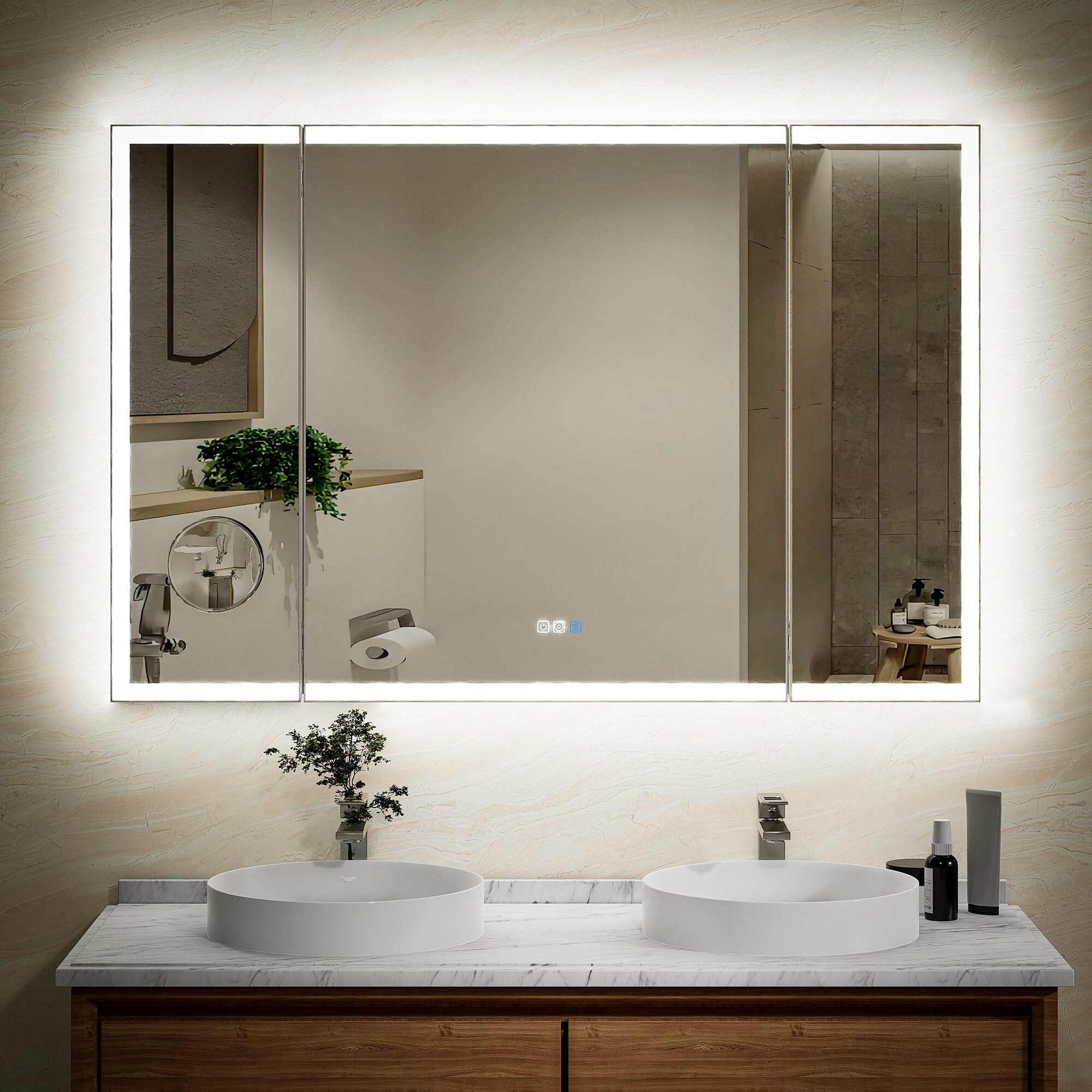WELLFOR EX-TF3696 Framed-Bath-Mirrors - View #3
