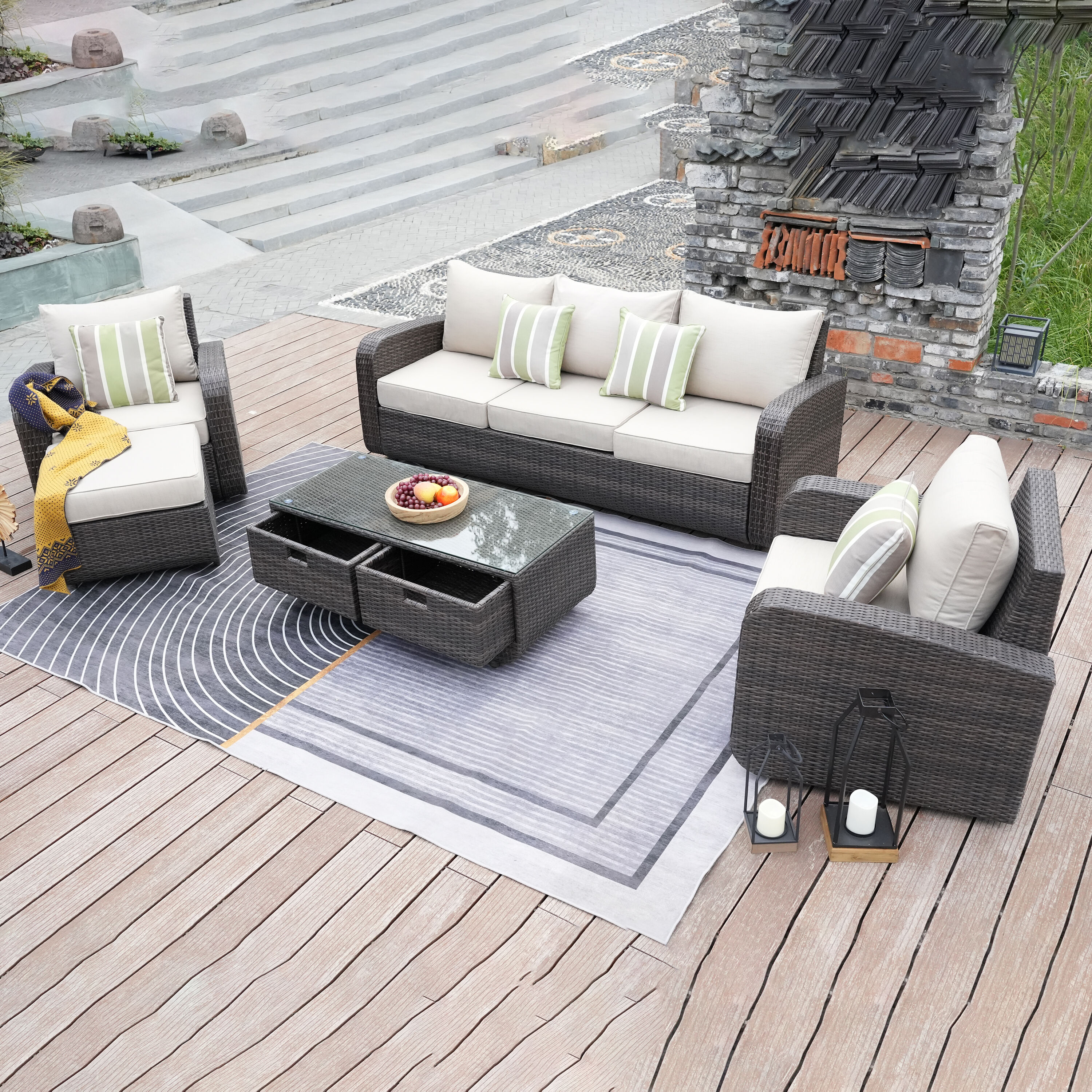 Moda Furnishings Jessie Patio Furniture Sets at Lowes.com