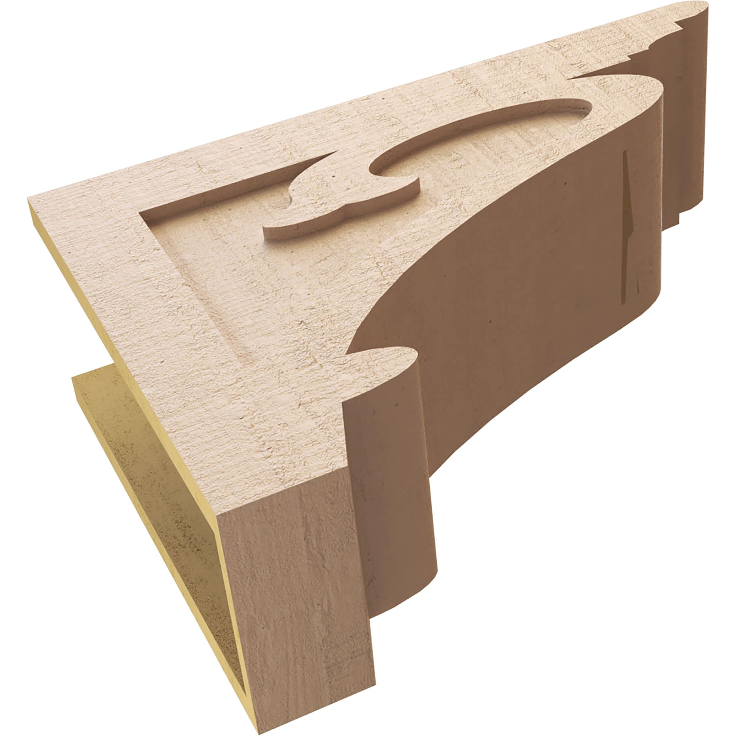 Ekena Millwork CORU08X24X16MAYRCPR corbels - View #6