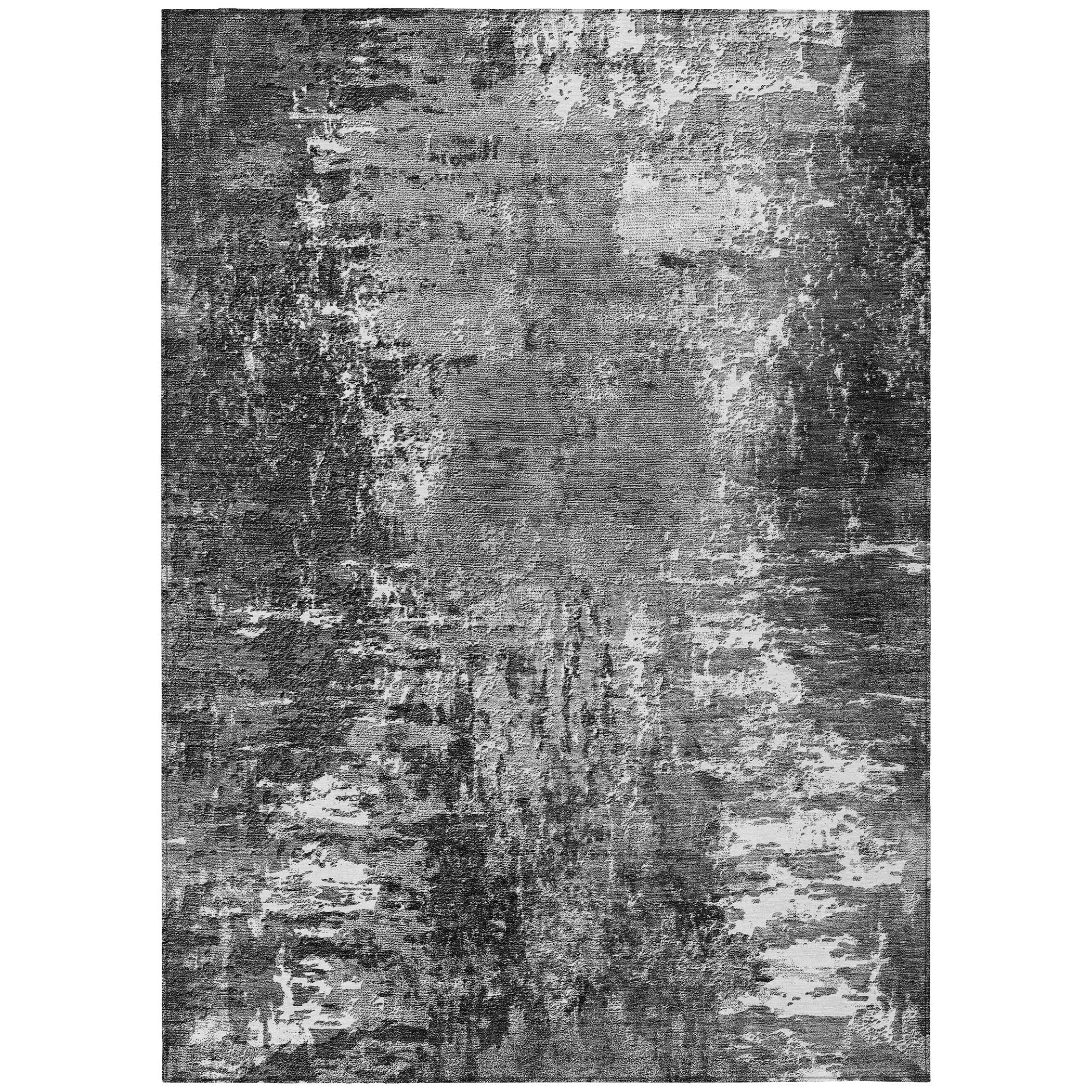 Addison Rugs ACN718GY8X10 Chantille ACN718GY 8 x 10 (ft) Polyester Gray Rectangular Indoor/Outdoor Geometric Machine washable Area rug