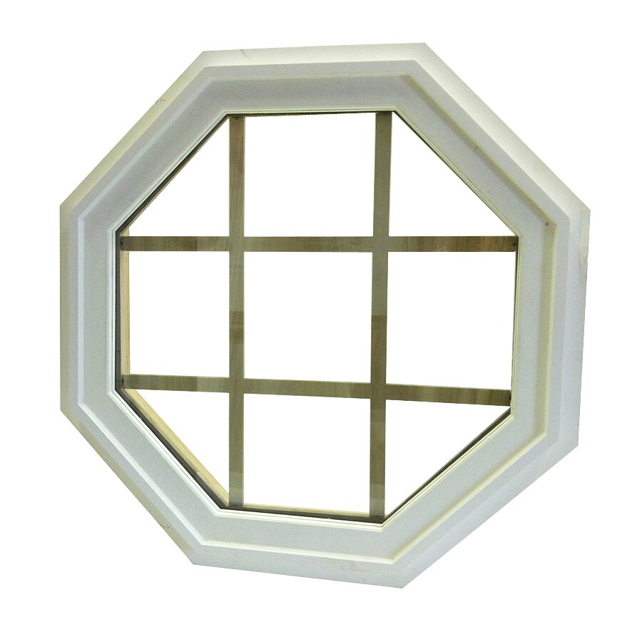 AWSCO VLCLADOCTW21FSSB Octagon Paint Grade Vinyl Window Grid Included