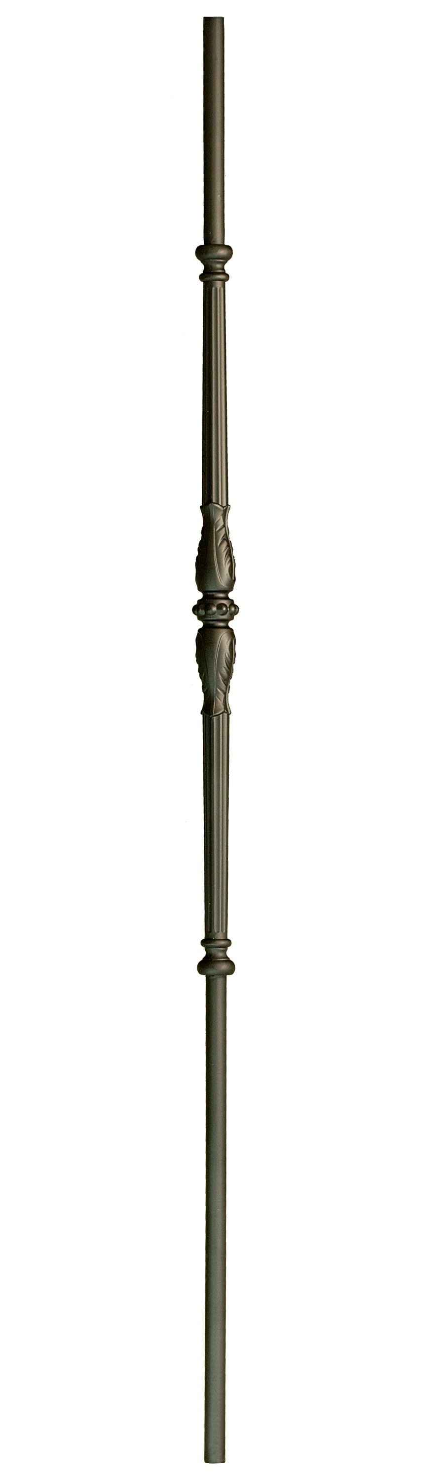 WM Coffman 800475 44-in x 0.63-in Flat Black Wrought Iron Pin Top Stair Baluster