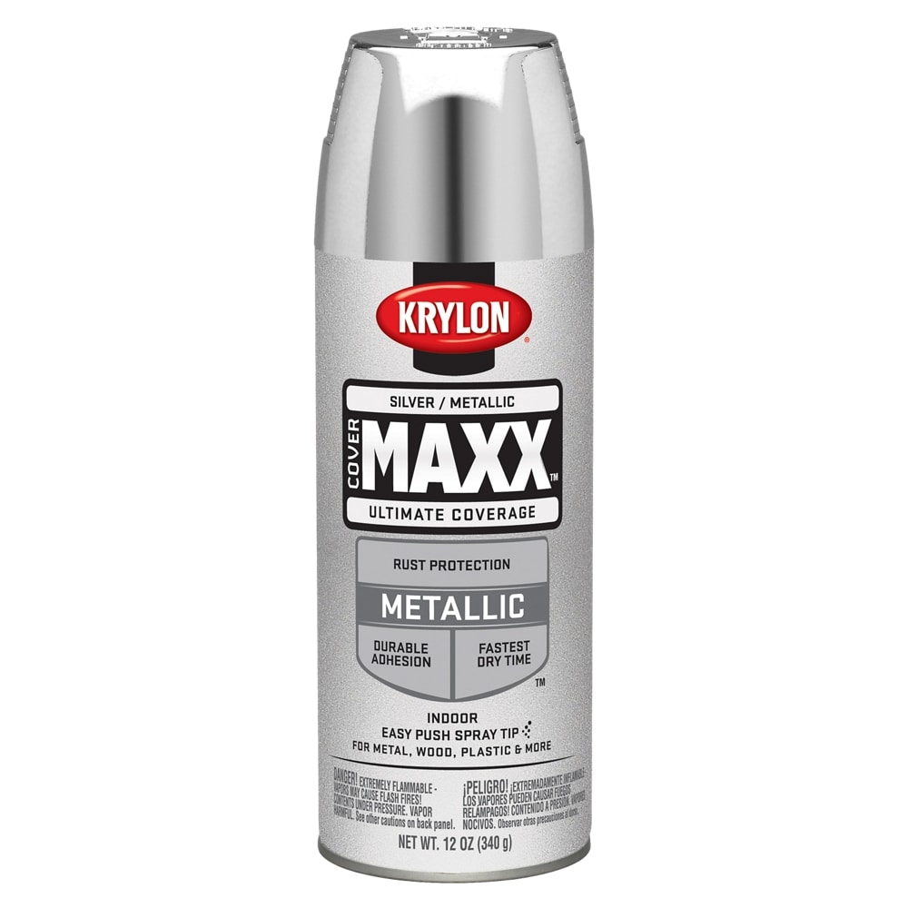 Krylon ColorMaxx 11 Oz. Metallic Gloss Spray Paint, Silver - Close's Lumber