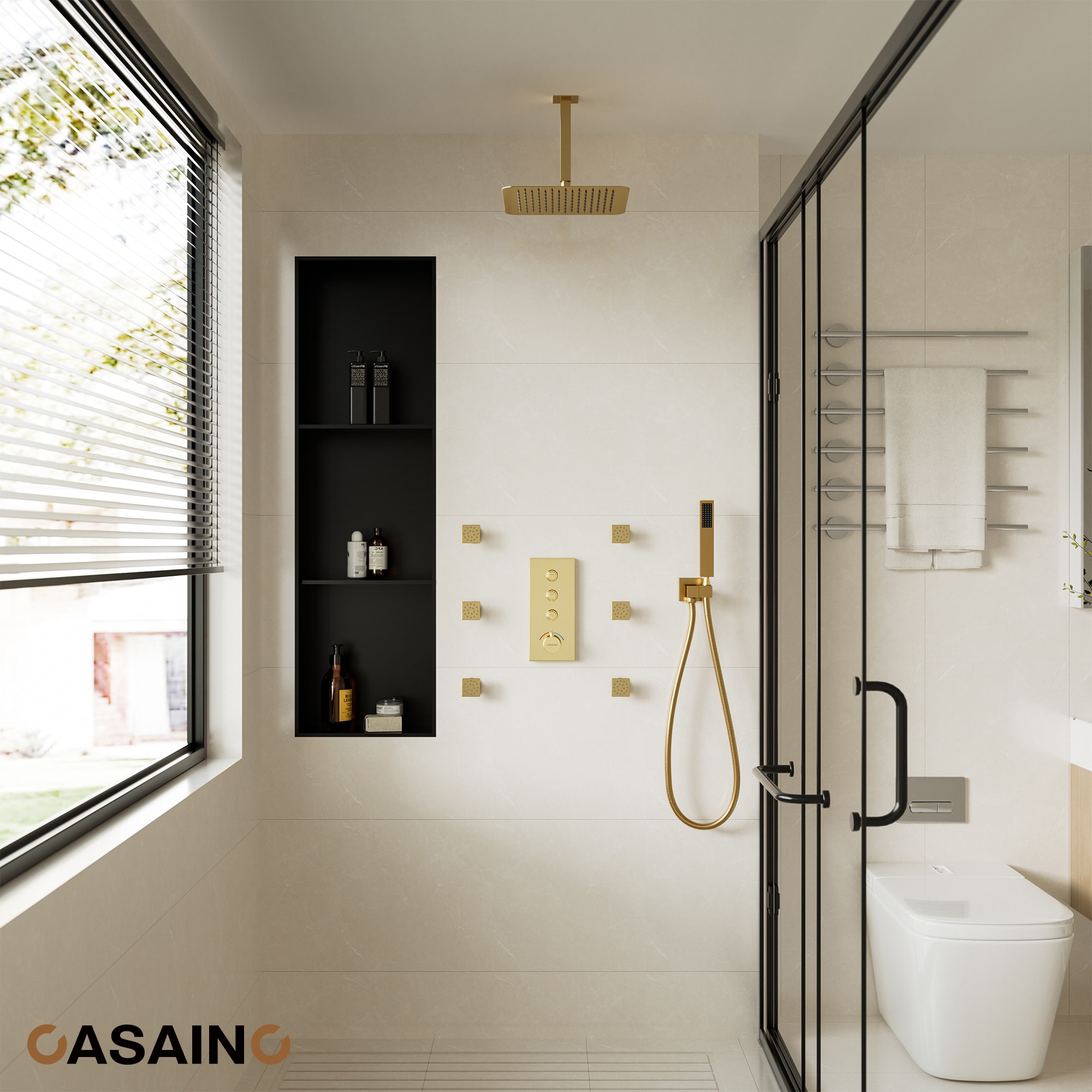 CASAINC TC03-BB Showerhead-Bar-Panels - View #5