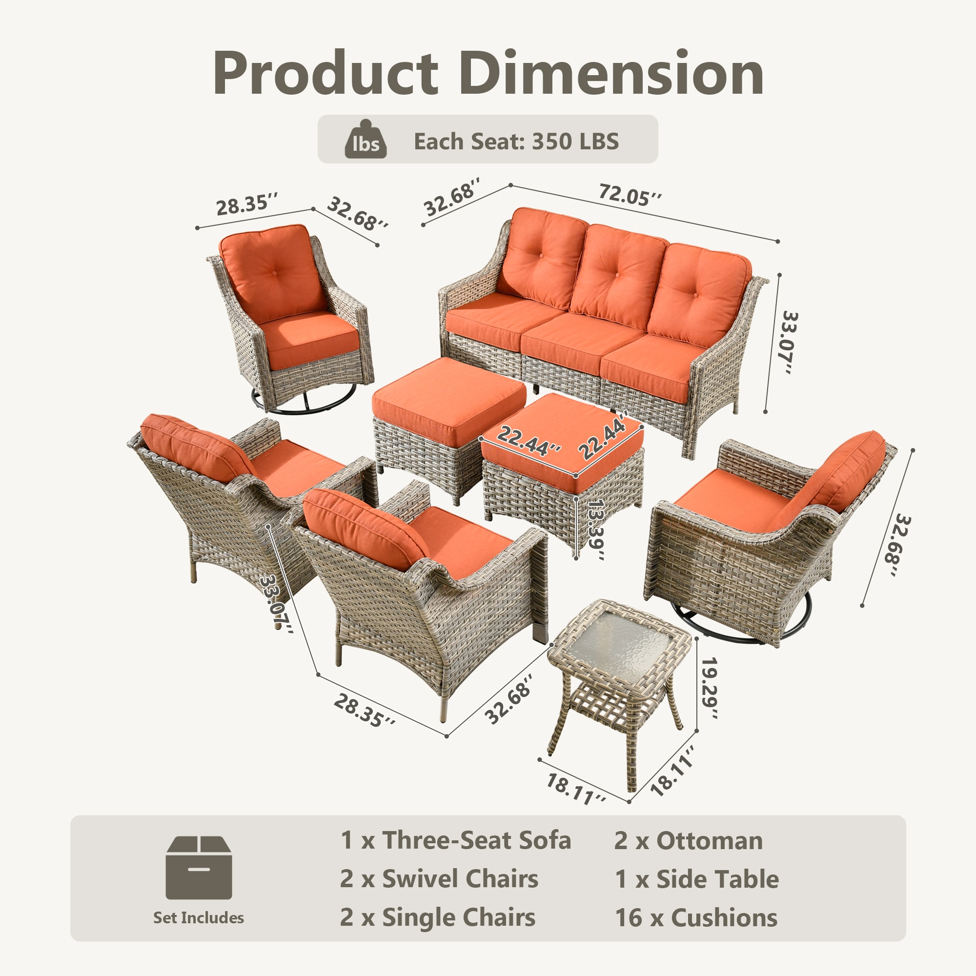 Caodoc L5-YZPAD808 Patio-Sofas-Daybeds - View #6