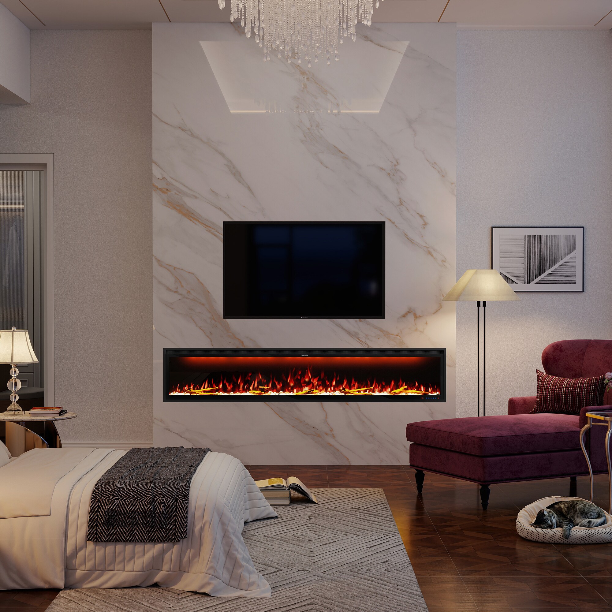 Clihome VL-EF72 Electric-Fireplaces - View #3