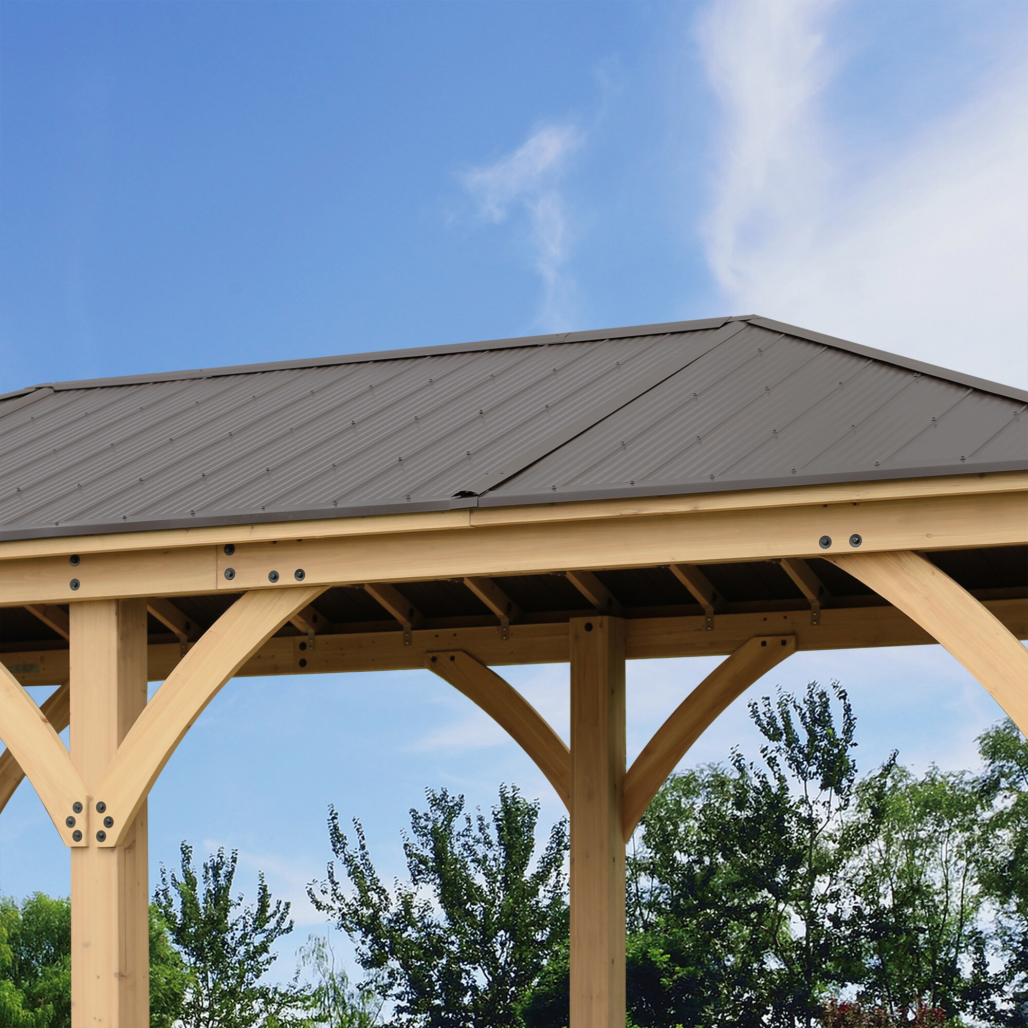 Yardistry YM11775COM Wood-Resin-Gazebos - View #5