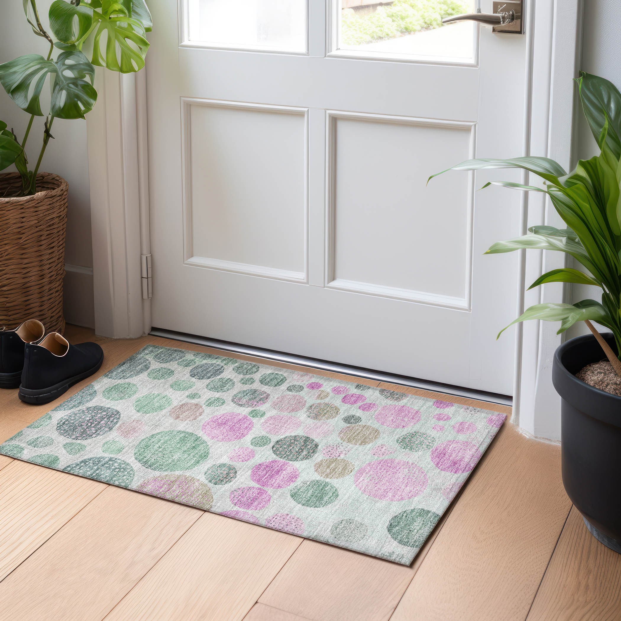 Addison Rugs ACN1899SA20X30 Chantille ACN1899SA 1 x 2 (ft) Loomed Sage Rectangular Indoor/Outdoor Machine washable Pet Friendly Area rug