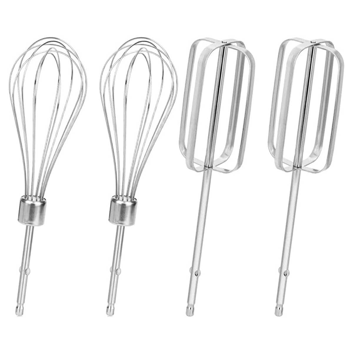 Aoibox LABHM102229  4pcs Stainless Steel Hand Mixer Beaters Attachments Compatible for Hamilton Egg Whisk Blades Parts 62682RZ 62692 62695V 64699