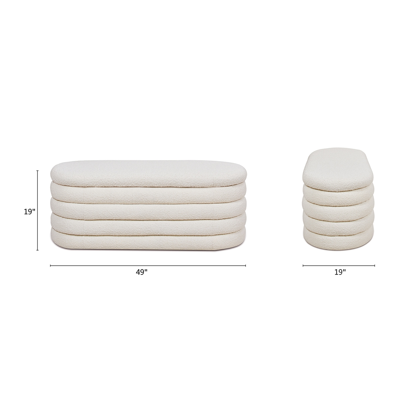 Jennifer Taylor Home 85750-MBW bench - View #5