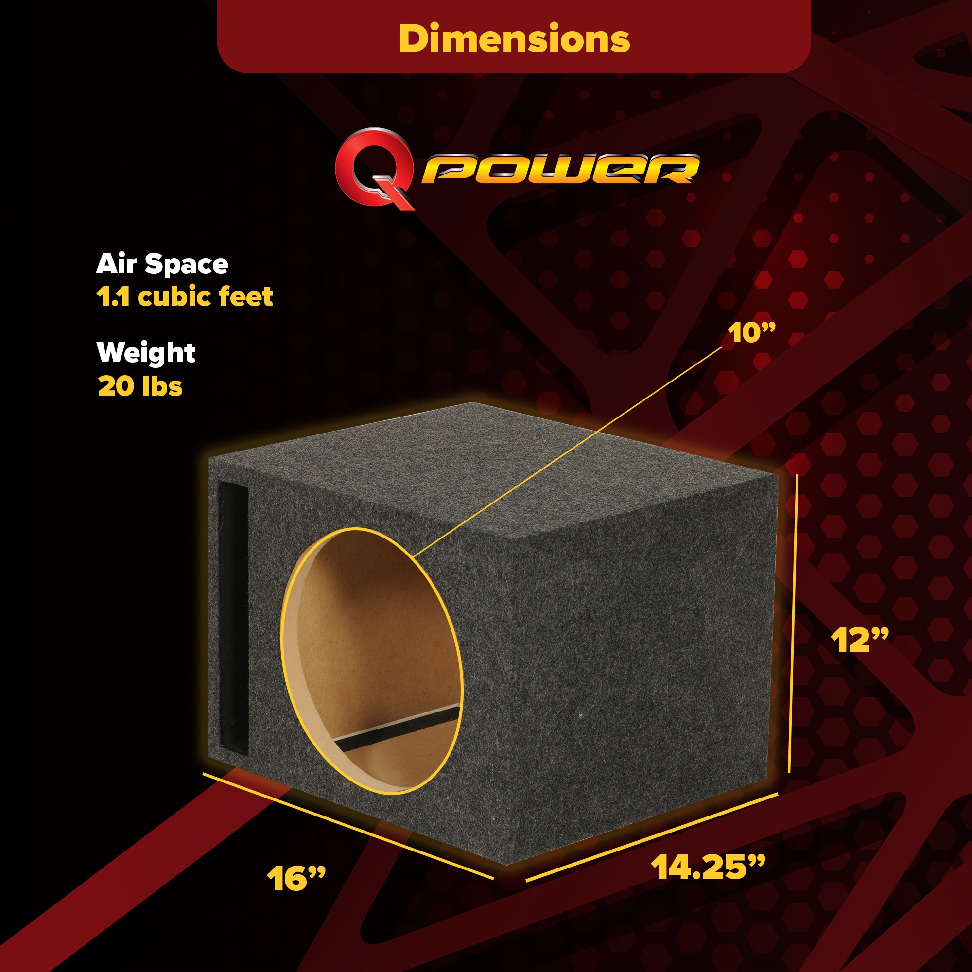 Q-Power HD110-VENTED Portable-Speakers - View #3