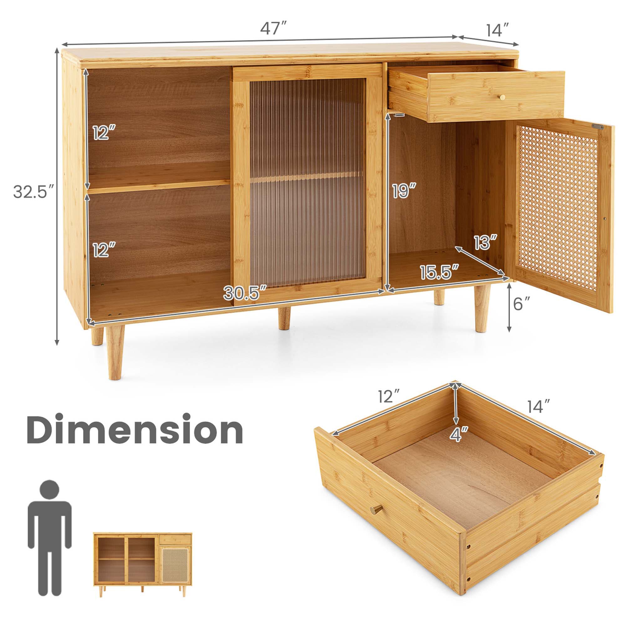 Costway SXL00174 Console-Sofa-Tables - View #2