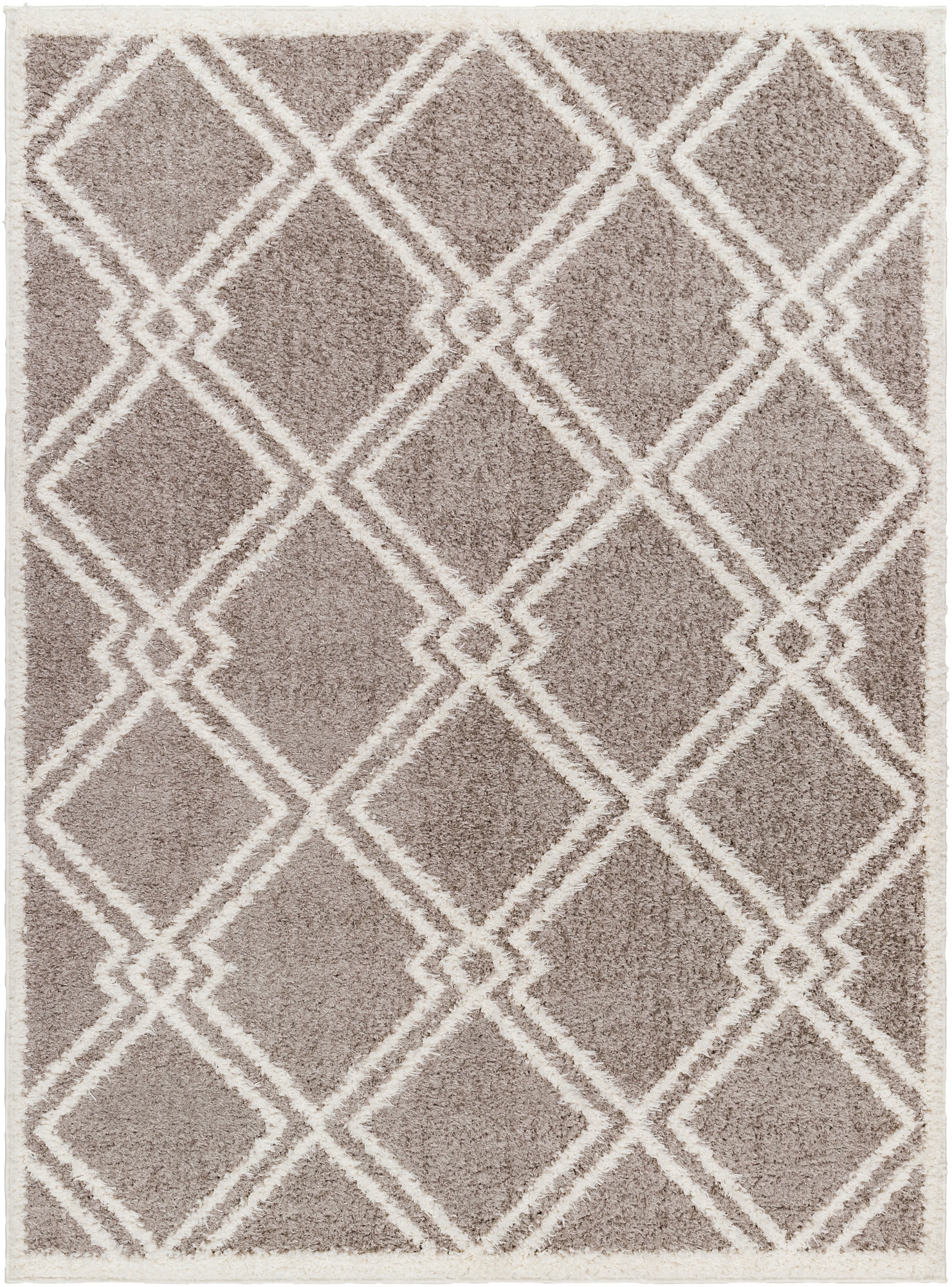 Livabliss RDO2313-71010 Rodos 8 x 10 (ft) Polyester Gray Rectangular Indoor Geometric Area rug