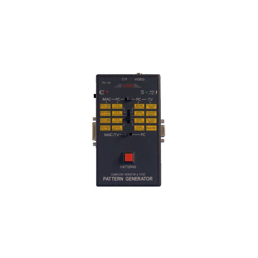  TCNCD354434 GME Technology GME-PG16A PG-Handheld PPC-MAC-Video Pattern Generator with HD15 S-Vid and Composite Video Out