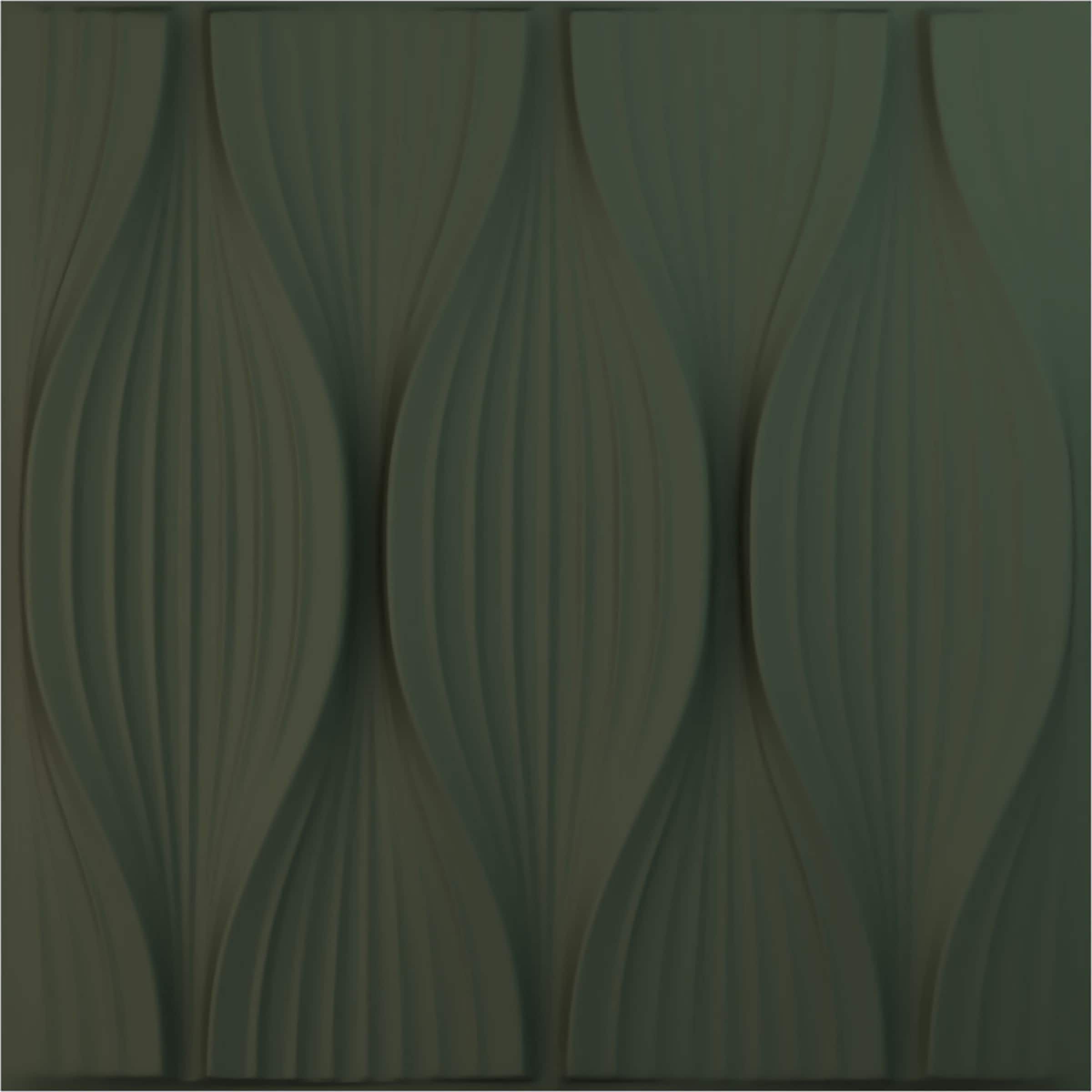 Ekena Millwork WP20X20WWGHC 19-5/8-in x 19-5/8-in Embossed Paintable/Stainable Green PVC Wall Panel (
