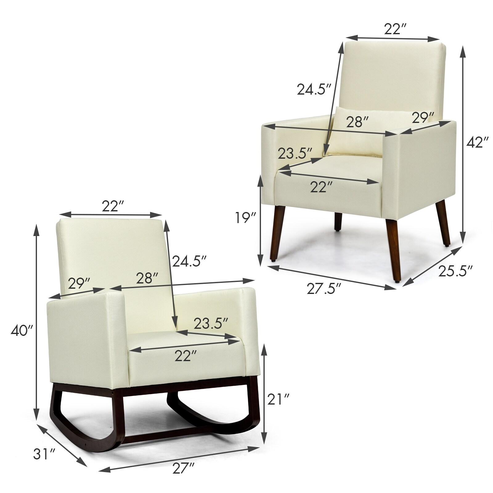 Slickblue D-CO-EB52856WH chairs - View #5