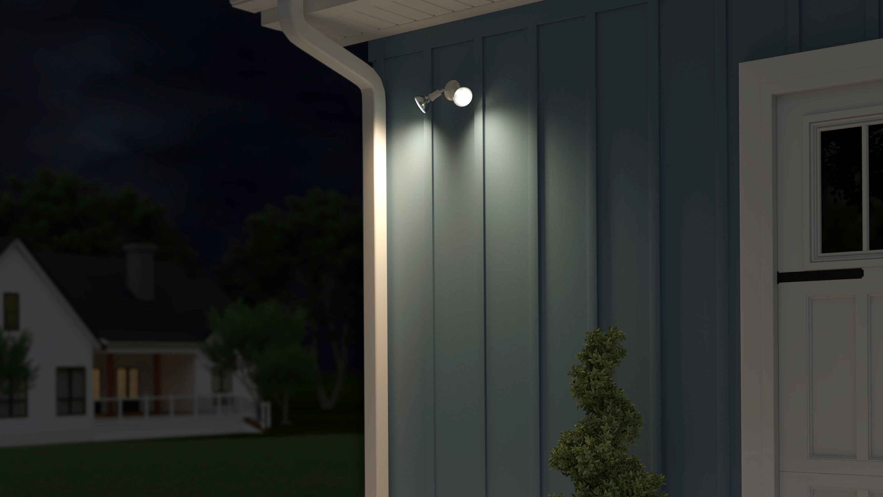 Lithonia Lighting White Incandescent Outdoor Switch-Controlled ...