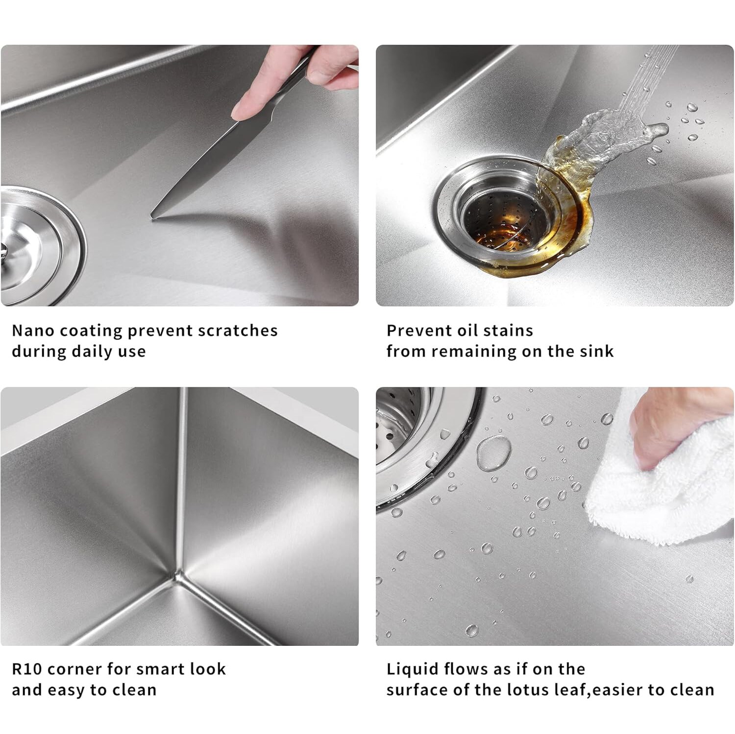 Forclover WHC-SS3219S2SL Kitchen-Sinks - View #3