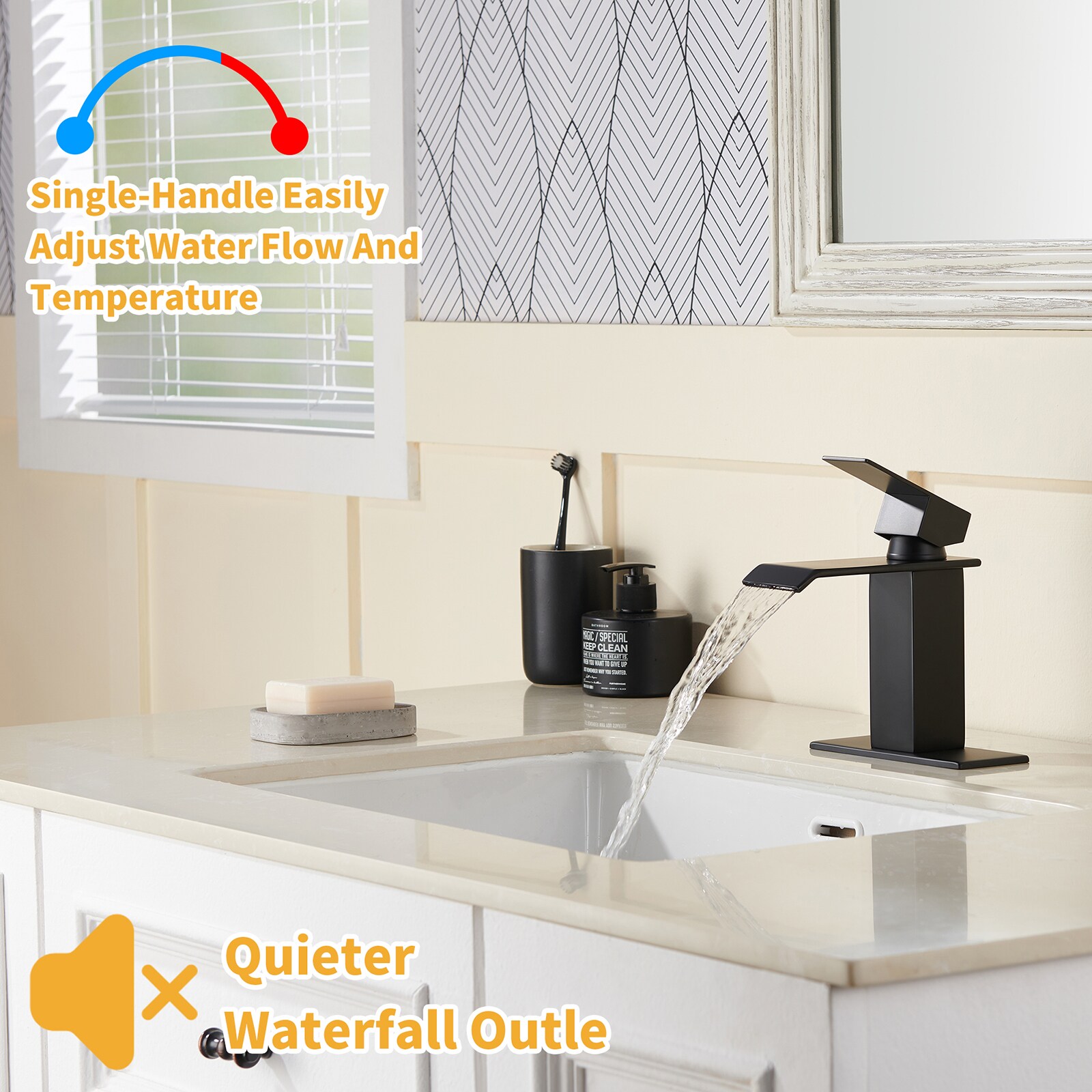 Mondawe OR-1008MB-DG Lavatory-Faucets - View #7