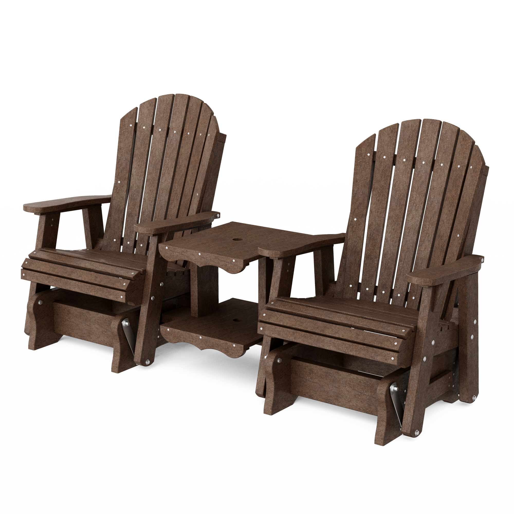 Wildridge Heritage Rock-A-Tee 2-person Tudor Brown Plastic Outdoor ...