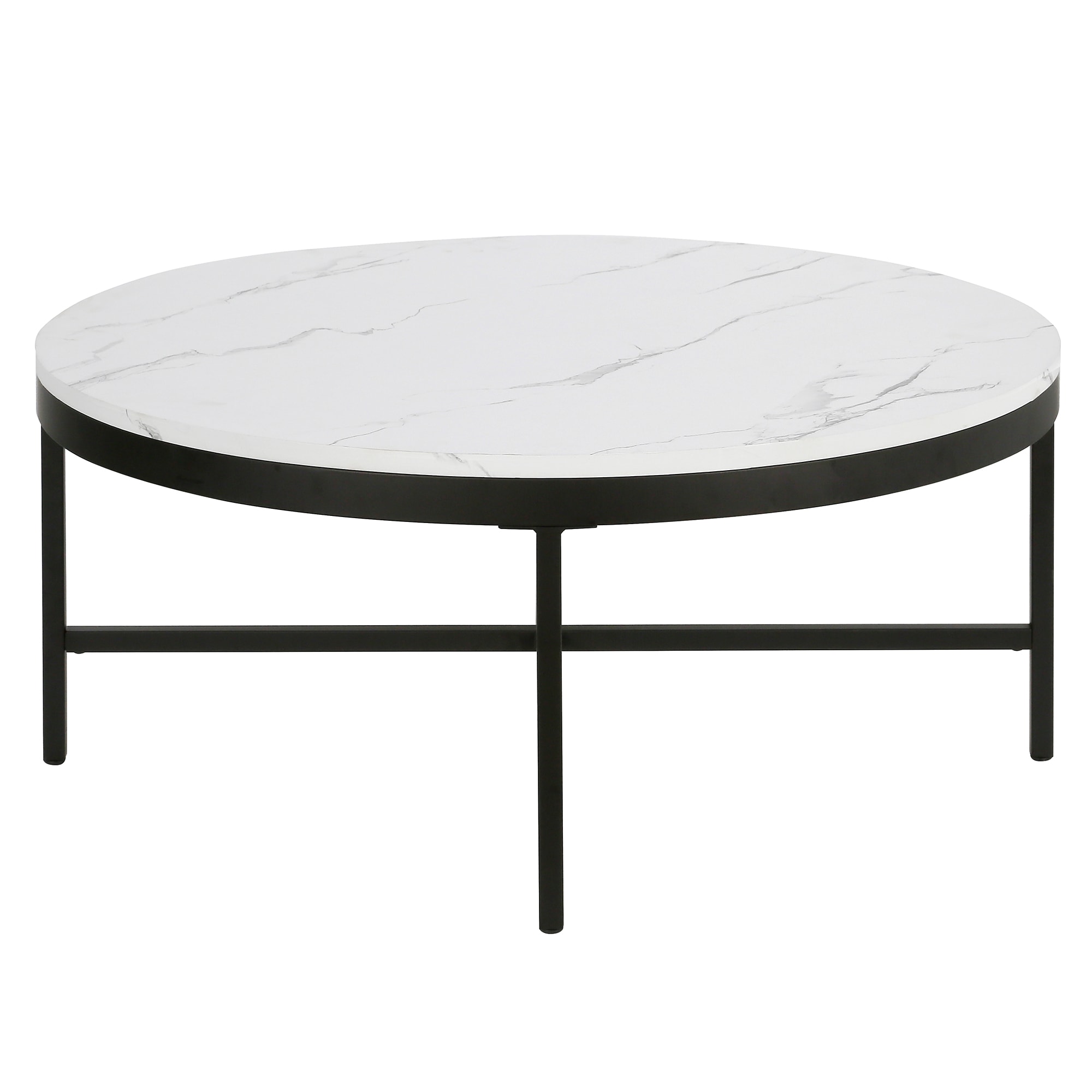 Hailey Home CT0997 Xivil Blackened Bronze/Faux Marble Faux marble Modern Coffee Table