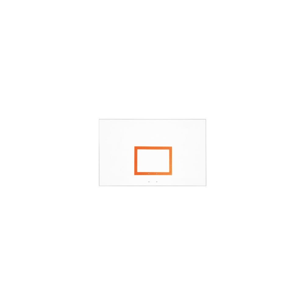  ZX9FSTM5000 FT265B Steel 42 x 72 in. Rectangular Steel Backboard with Brackets, Brick Red