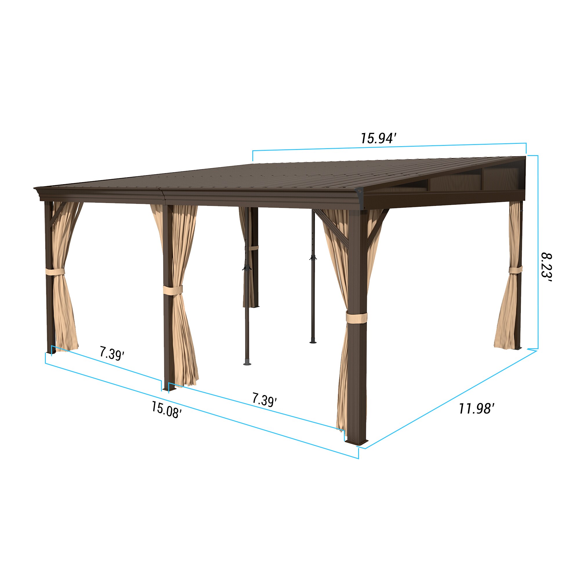 Mondawe MD-LGMF1636 Wood-Resin-Gazebos - View #12