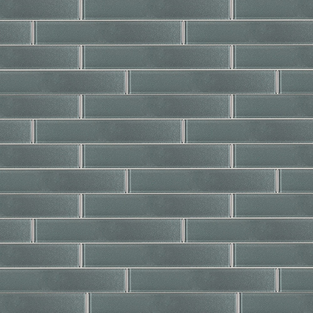 Elida Ceramica LW23061240 River Rock 2-in x 12-in Glossy Glass Subway Wall Tile (0.155-sq. ft/ Piece)