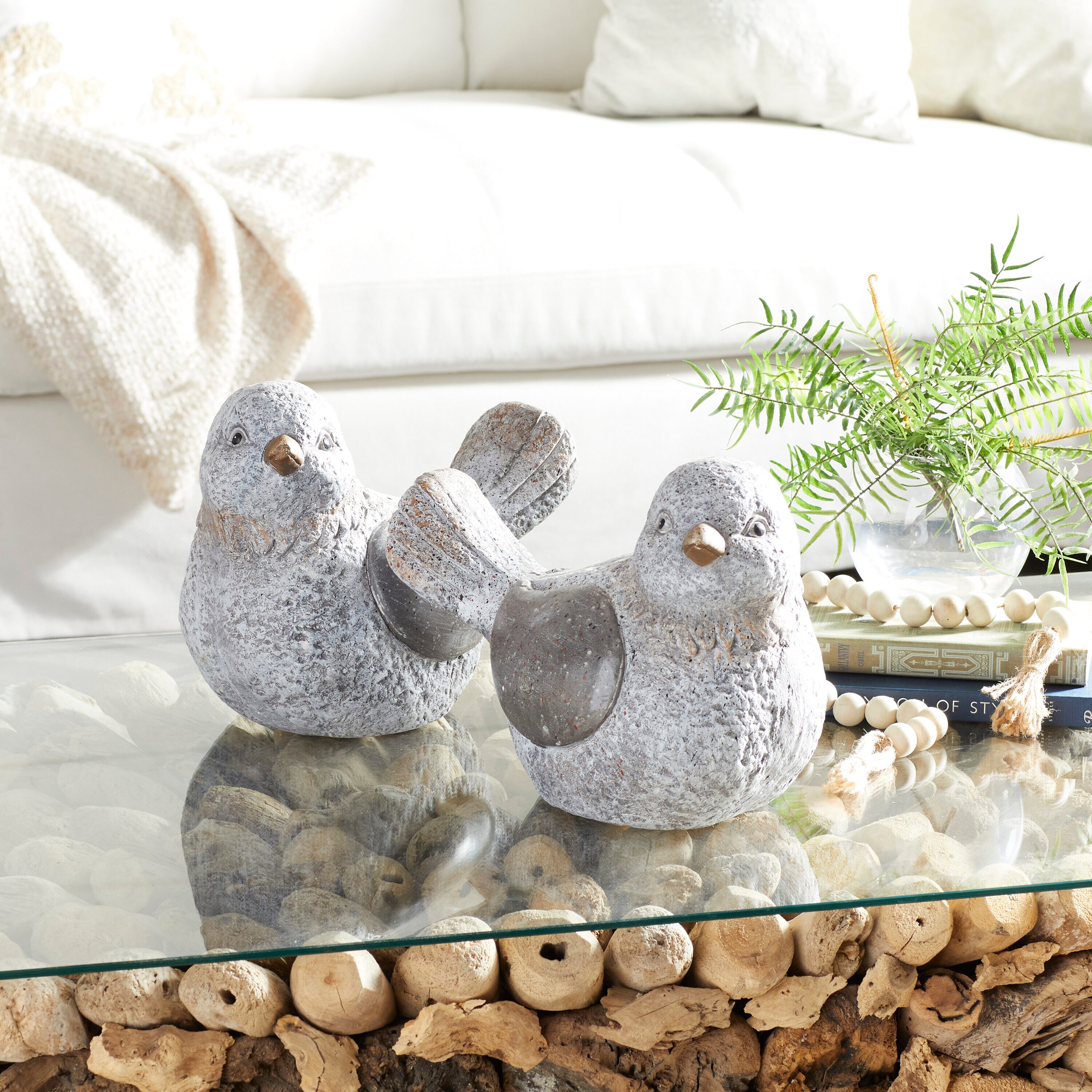 Grayson Lane 66922 10-Inches H x 13-Inches W Gray Animal Garden Statue