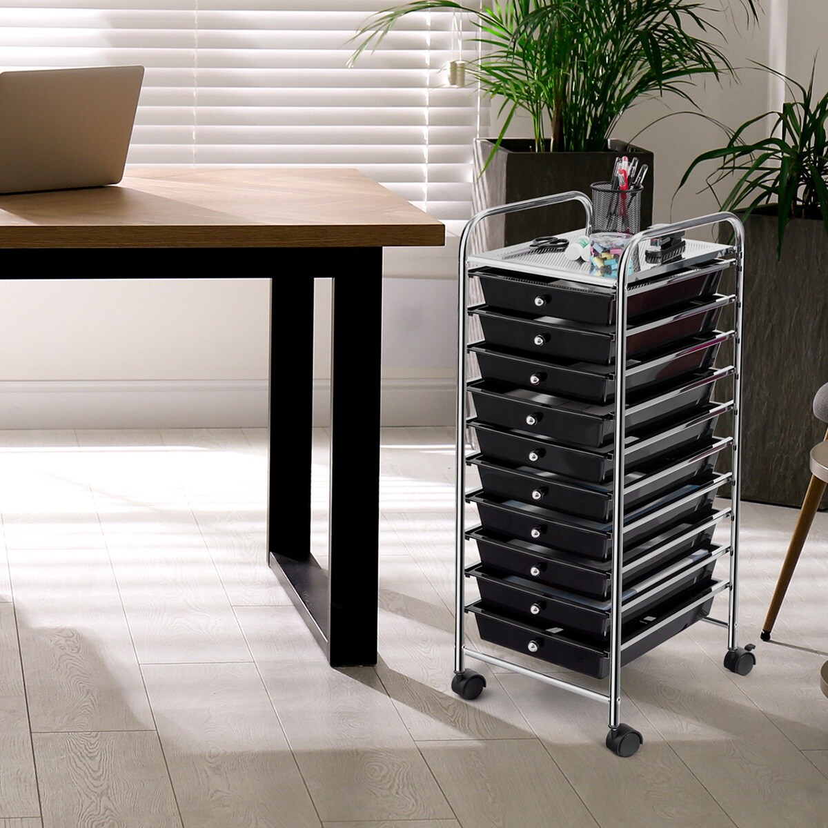 Costway HW52045BK Office-Carts - View #3