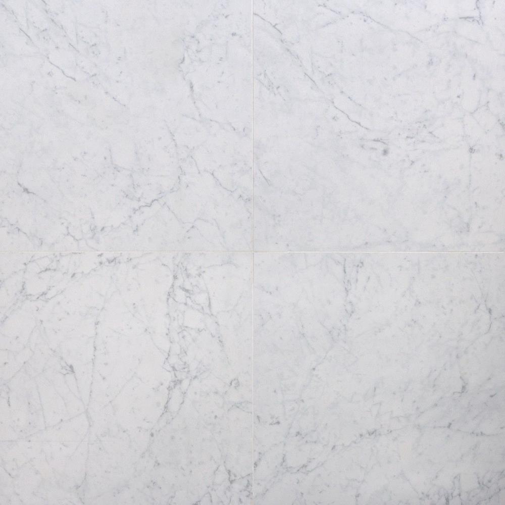Artmore Tile EXT3RD101668 Grace Bianco 24-in x 24-in Polished Porcelain Marble Look Tile (15.49-sq. ft/ Carton)