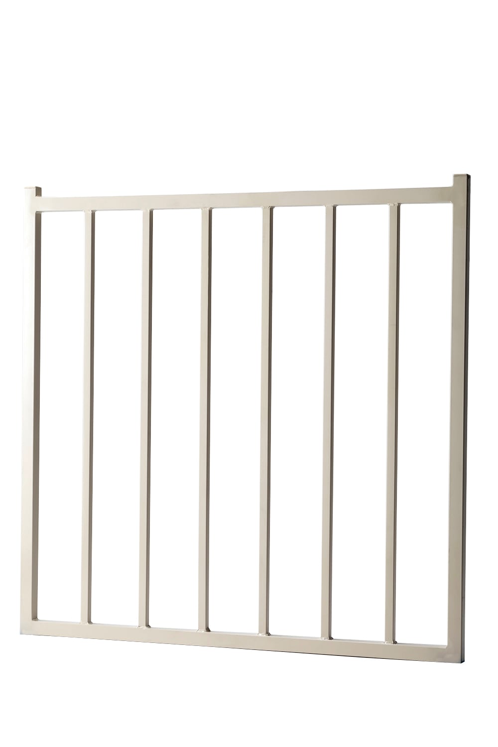 3-ft H x 3-ft W Powder Coated Vinyl-coated Steel Flat-top Decorative Walk-thru Fence Gate in Off-White | - Lowe's 58270626
